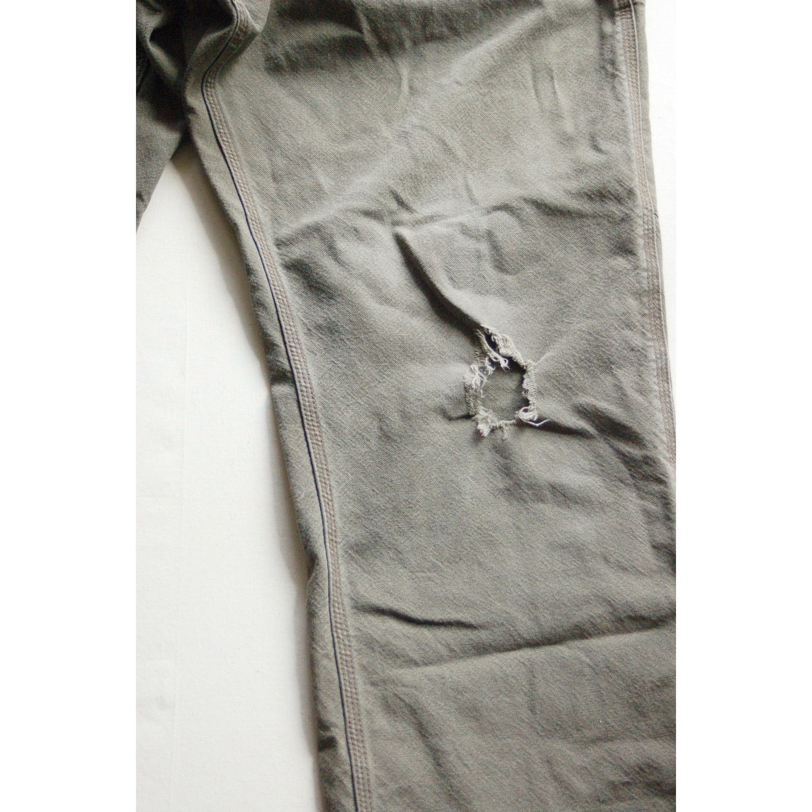 Carhartt Distressed Carhartt Duck Pants 34x32 Olive Honest Mending Size US 34 / EU 50 - 5 Thumbnail