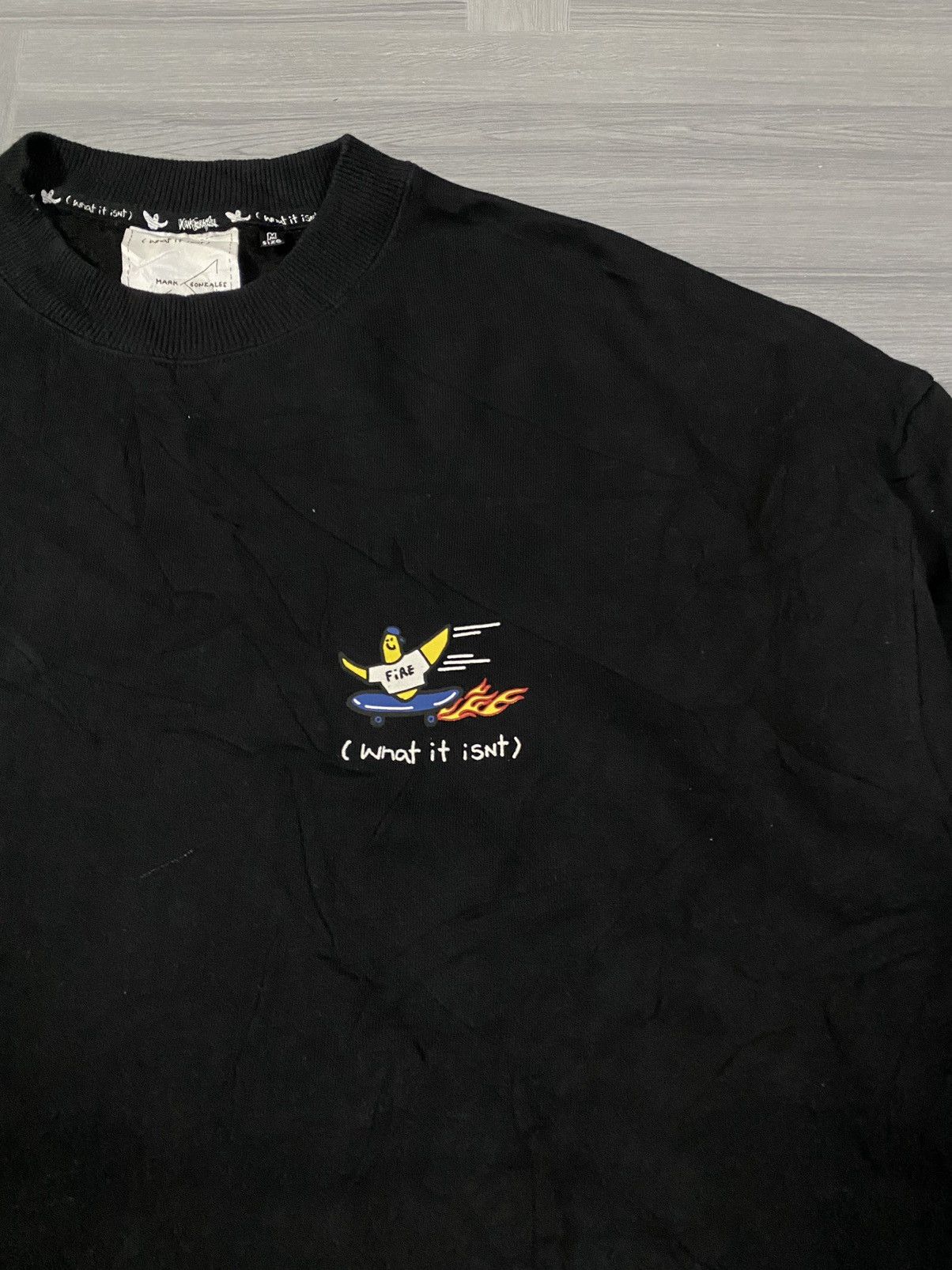 Other MARK GONZALES Men's Fleece-Lined Big Sweatshirt FIRE Size US M / EU 48-50 / 2 - 6 Thumbnail