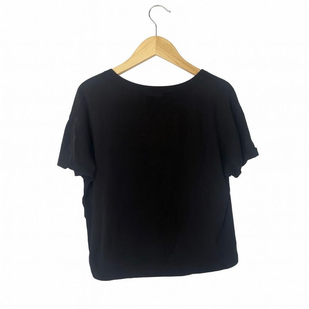 Zara Zara Trafaluc Women’s Black “Venice Feel” Graphic T-Shirt | Size L / US 10 / IT 46 - 3 Thumbnail