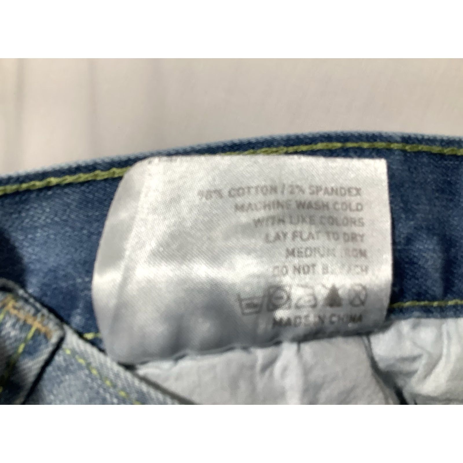 Vintage revolt Jeans Slim Active R/S Stretch Denim Blue Mens 32 Inseam 31 Regular Fit 30x31 Straight Casual Distressed Size US 32 / EU 48 - 5 Thumbnail