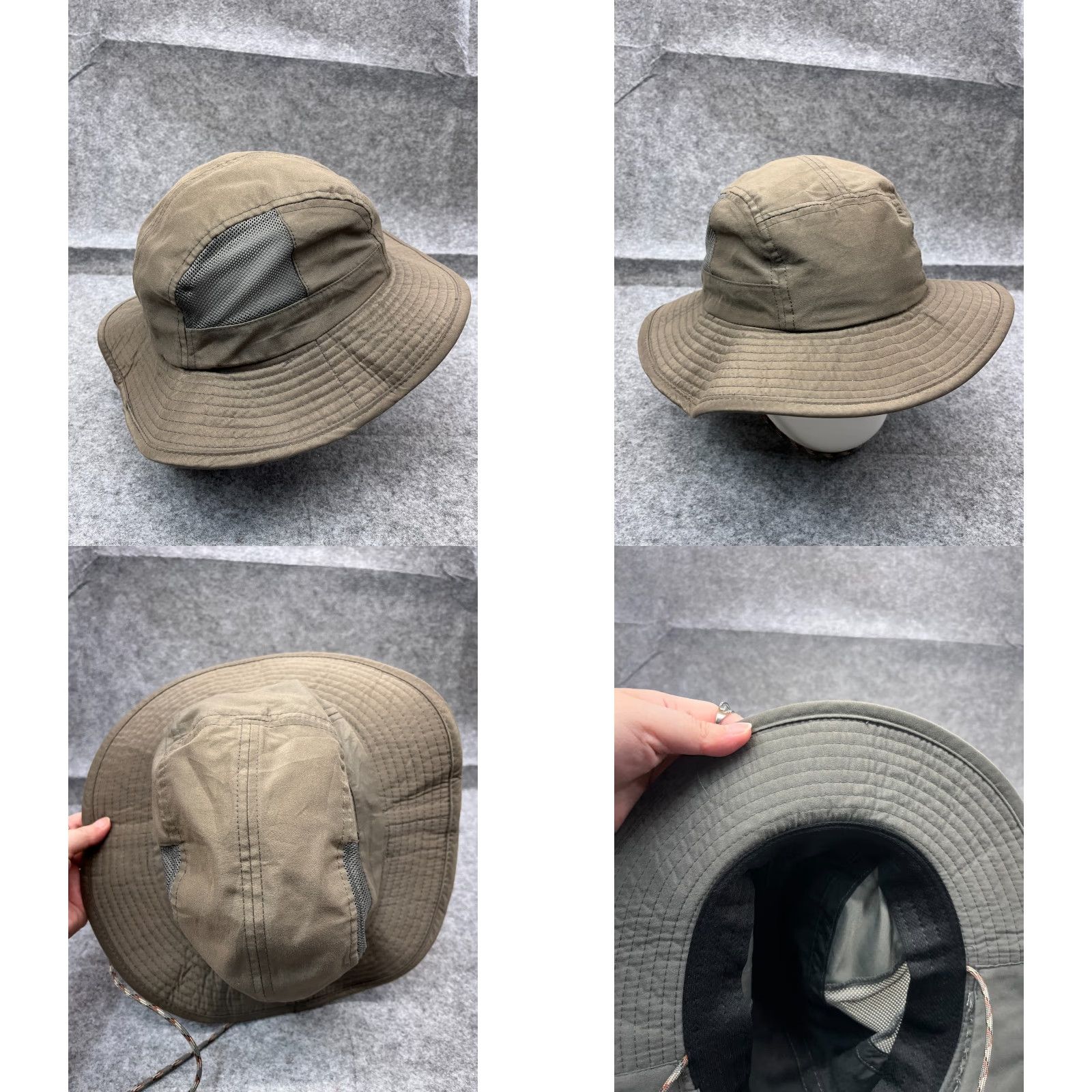 Vintage Swiss+Tech Bucket Hat Adult M Brown Nylon Polyester Outdoor Hiking Camping Fishing Beach Beanie Hat Mens Womens Size ONE SIZE - 8 Thumbnail