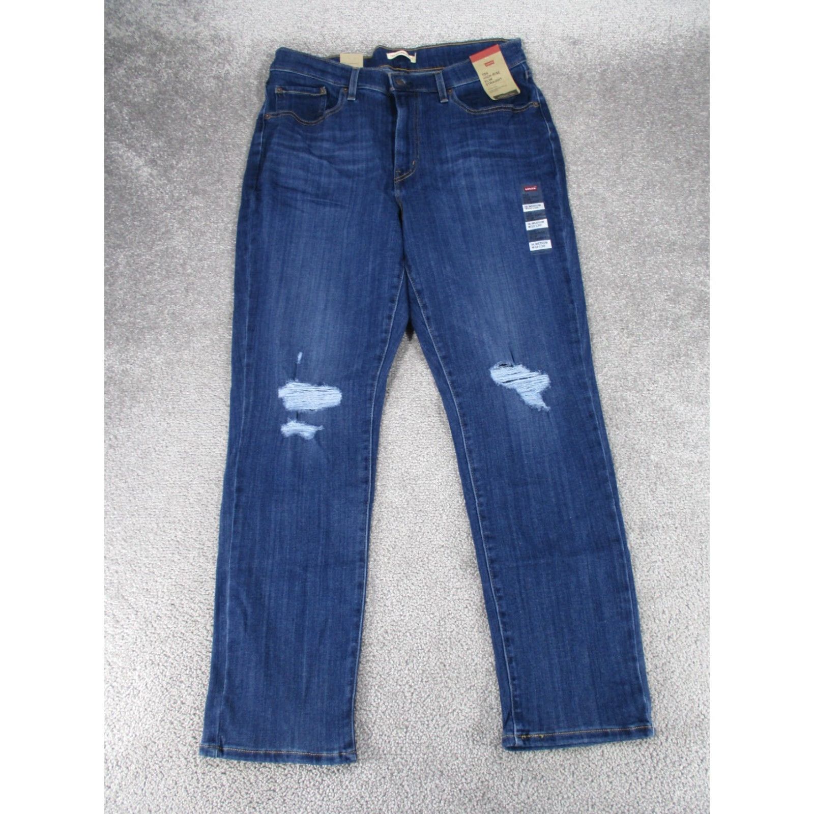 Levi's VINTAGE Levis 724 Jeans Womens 33 High Rise Slim Straight Denim NEW Size 24" / US 00 / IT 34 - 2 Thumbnail