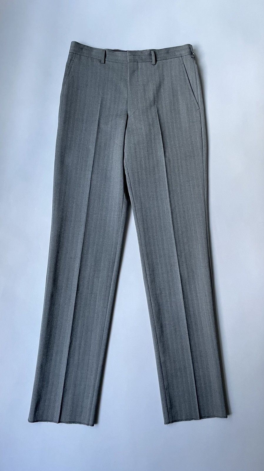 Comme des Garcons A/W 07 Herringbone Wool Trousers Size US 32 / EU 48 - 2 Thumbnail