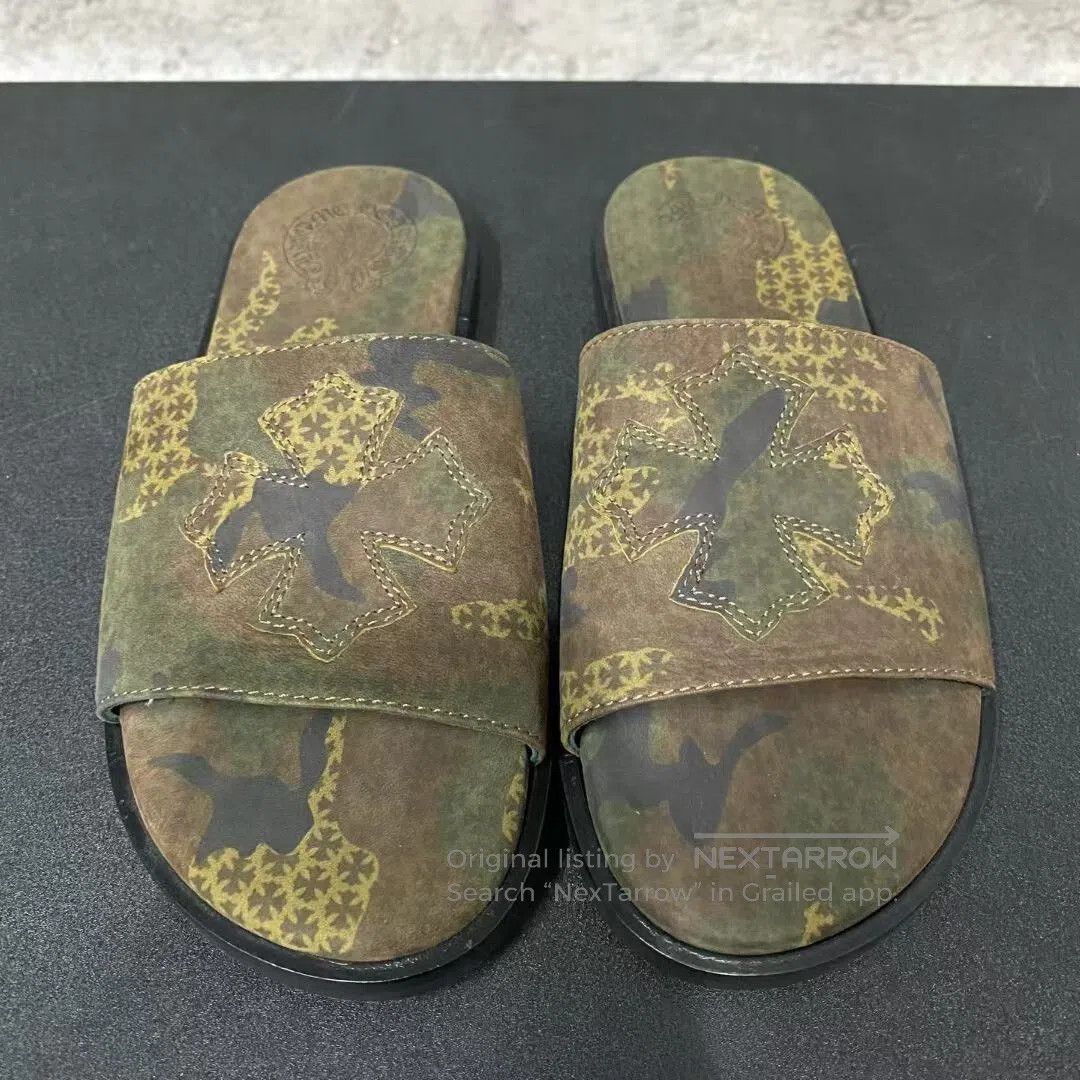 Chrome Hearts chrome hearts camouflage cross flip flops. Size US 6.5 / EU 39-40 - 1 Thumbnail