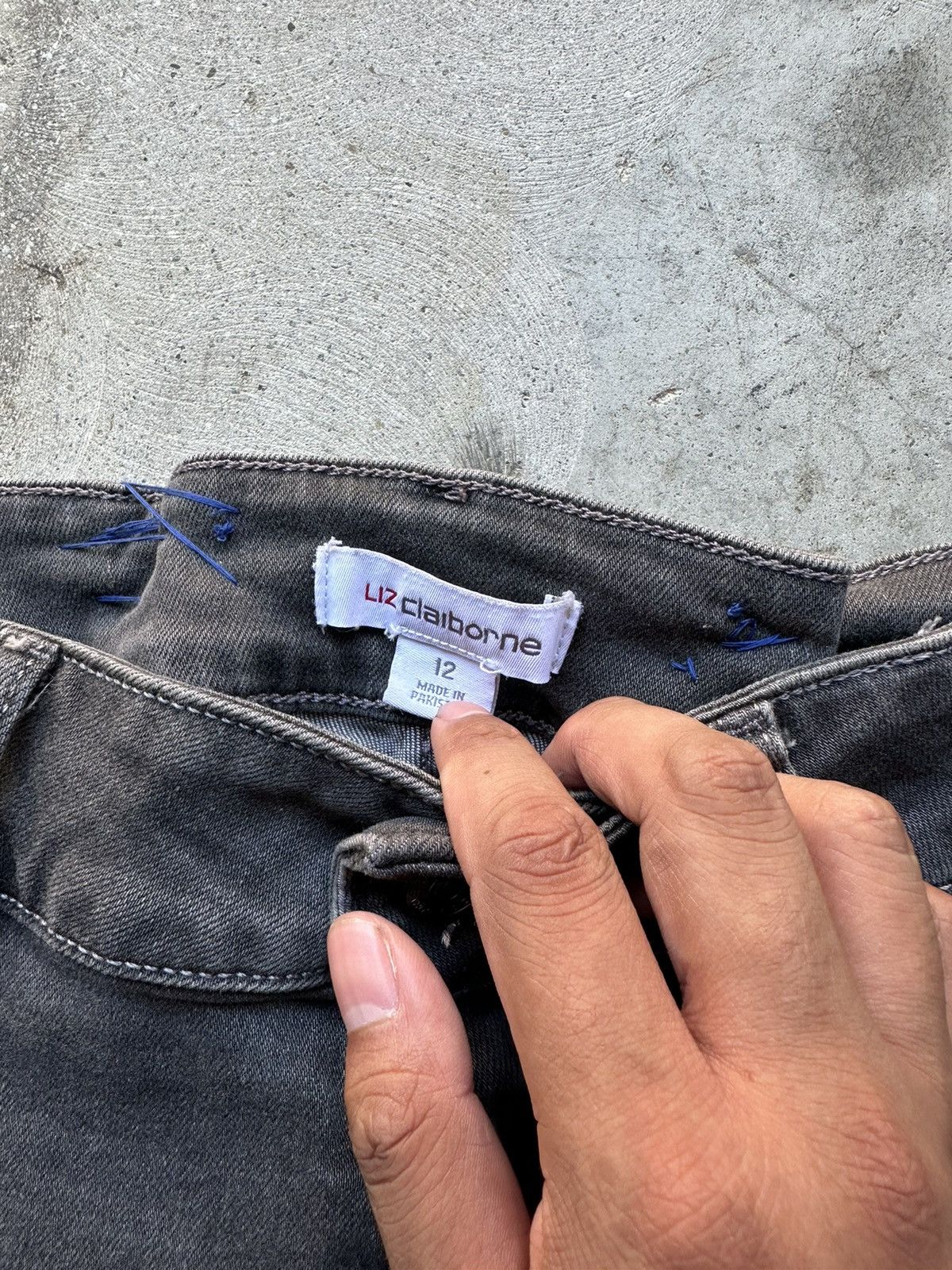 Balenciaga Y2K Vintage Black wide leg jeans Size 34" / US 12 / IT 48 - 4 Thumbnail