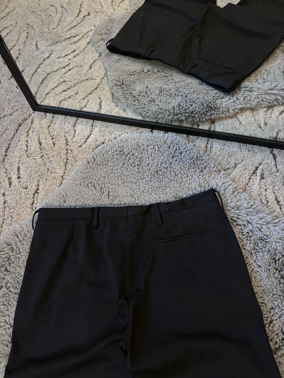 Prada Prada tailored black cotton trousers Size US 32 / EU 48 - 4 Thumbnail