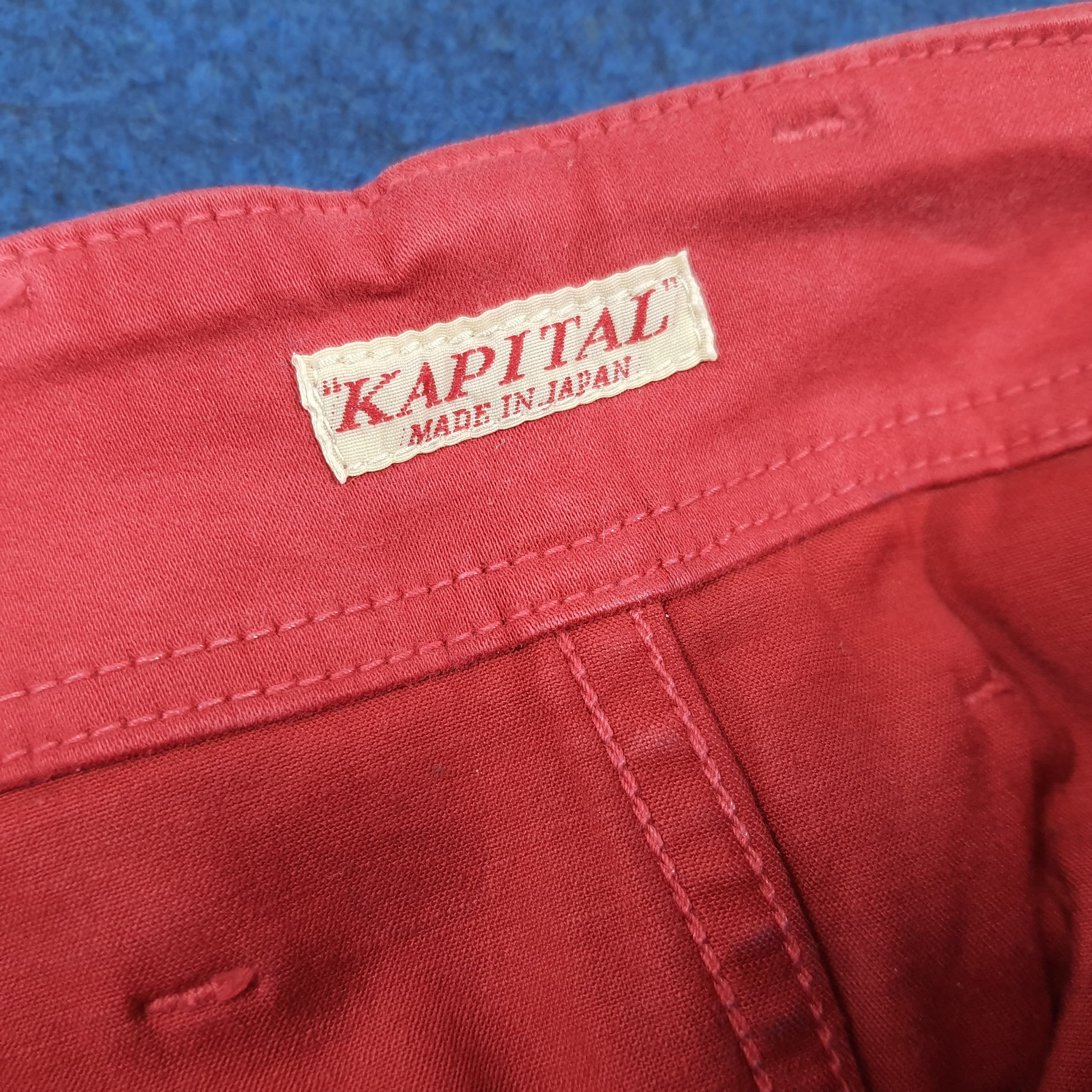 Kapital KAPITAL Japan Red Cotton Tencel Stretch Pants C297N25 Size 26" / US 2 / IT 38 - 11 Thumbnail