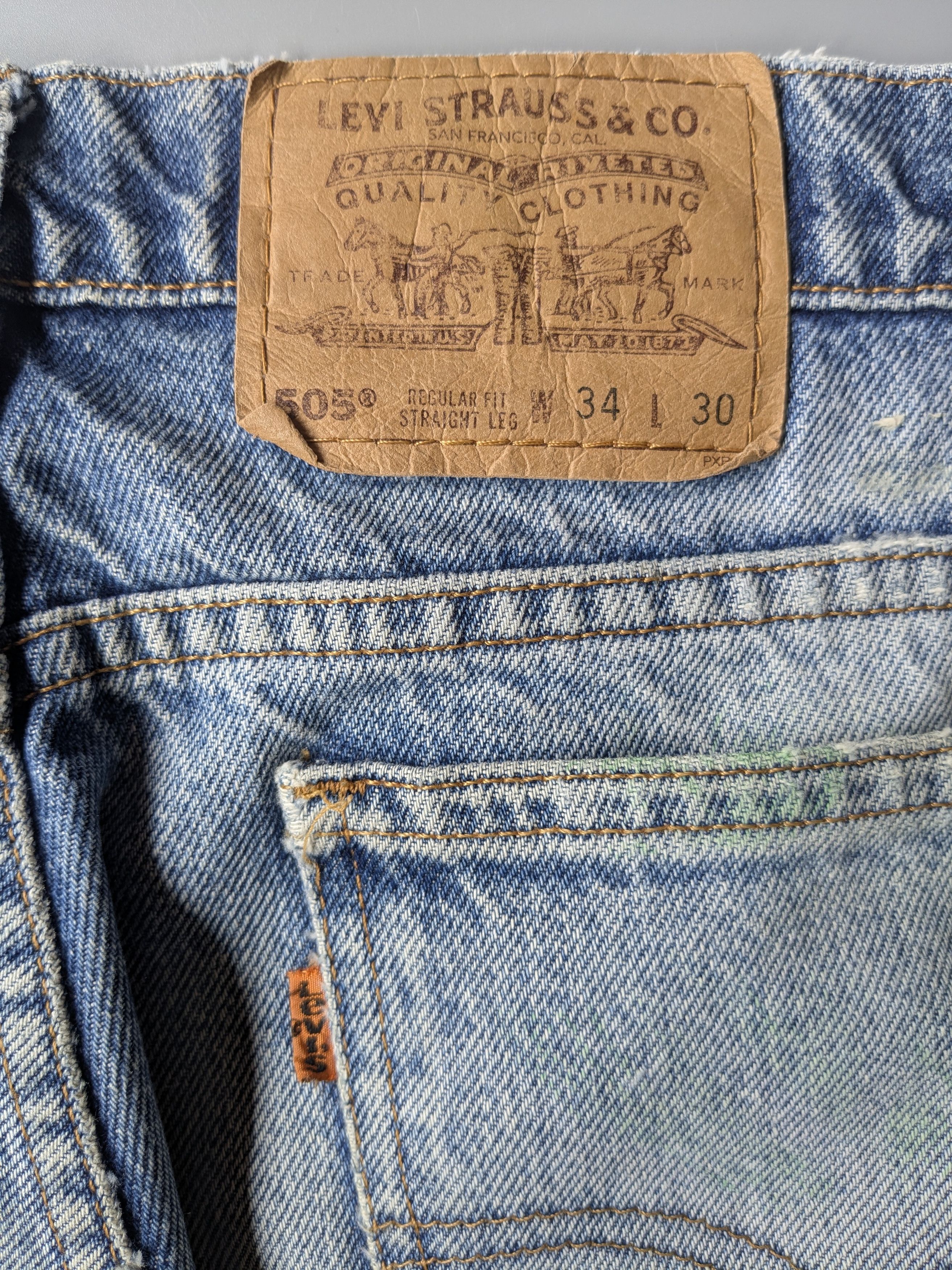 Levi's Vintage Clothing Vintage Levi's 505 Orange tag distressed shortpant Size US 33 - 6 Thumbnail