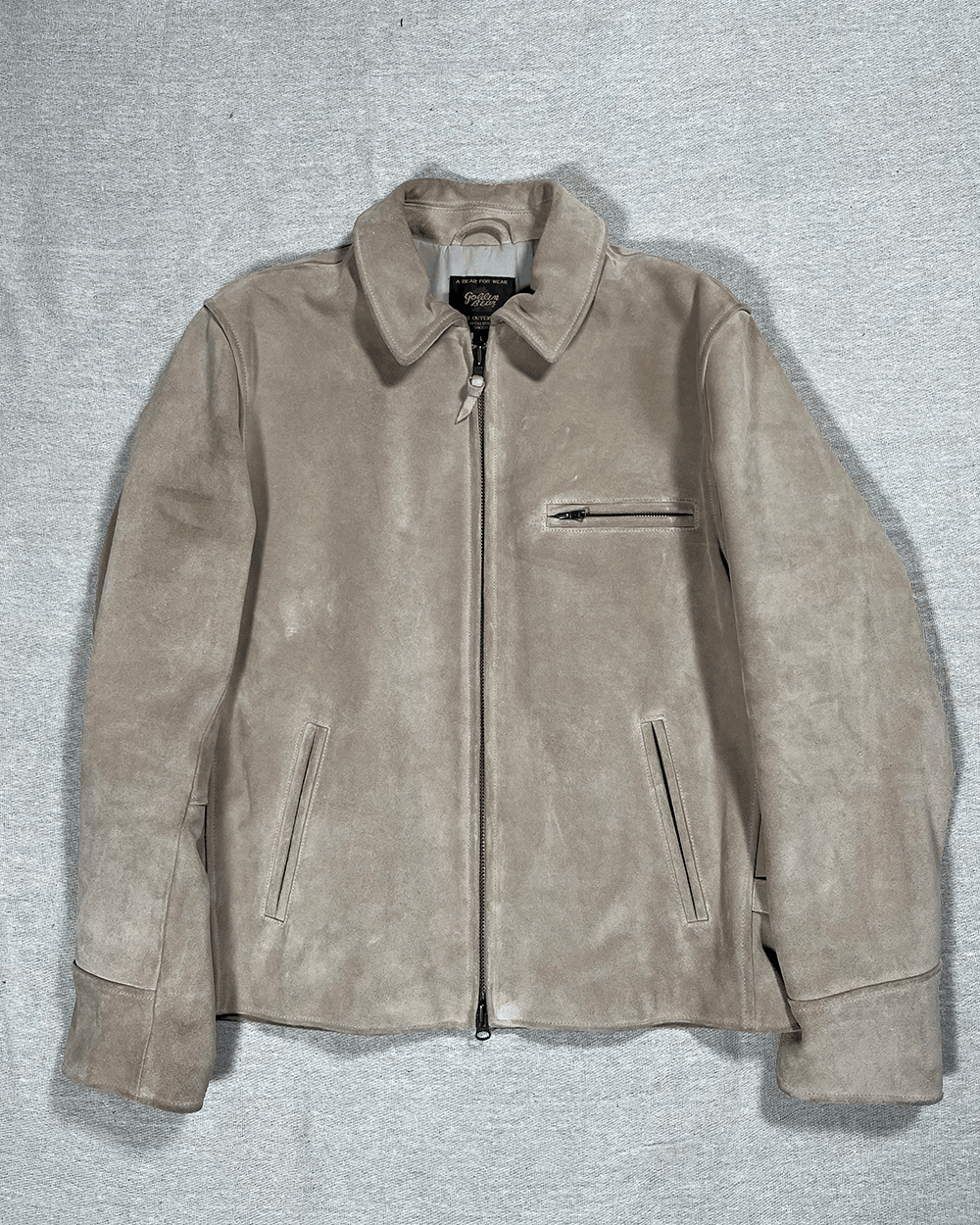 Golden Bear Golden Bear Heavy Weight ‘The Waterfront’ SZ L Suede Beige Size US L / EU 52-54 / 3 - 2 Thumbnail