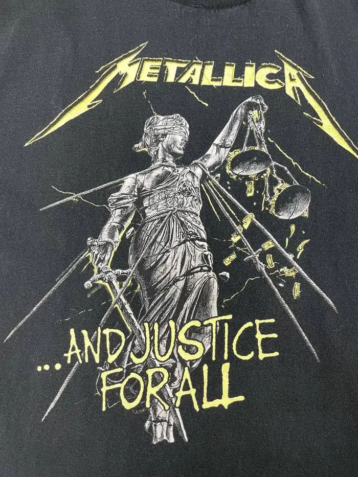 Metallica Vintage Metallica And Justice For All T-Shirt Rock Band Size US XL / EU 56 / 4 - 4 Thumbnail