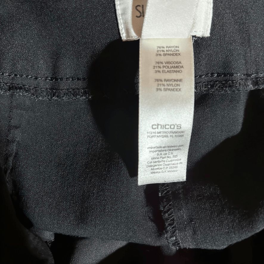 Chicos Chico's So Slimming Ponte Knit Skinny Ankle Pull-on Casual P Size 38" / US 16 / IT 52 - 11 Thumbnail