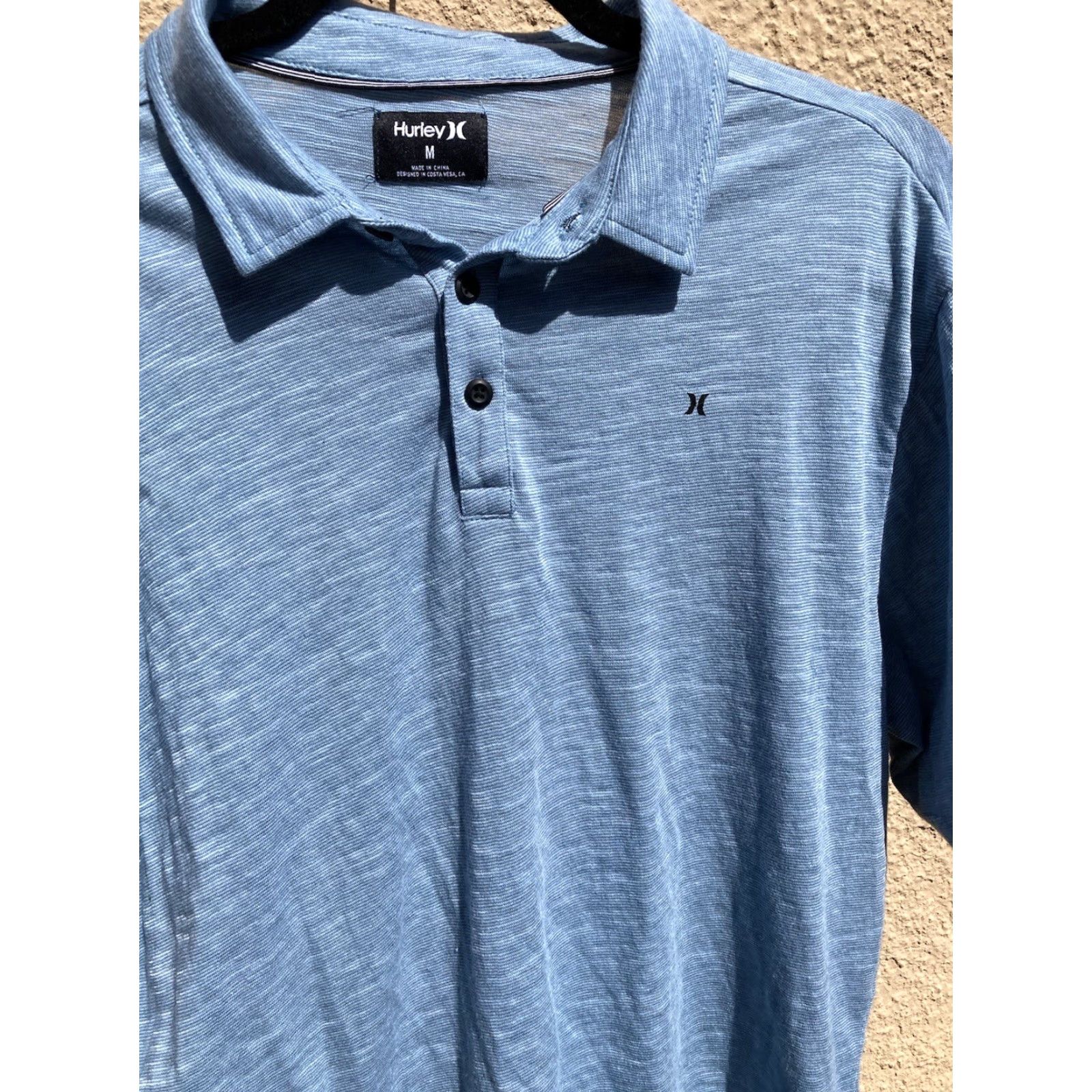 Hurley Hurley Polo Shirt Men’s Turquoise Logo Golf Polo M Light Stretch Breath Activewear Size US M / EU 48-50 / 2 - 6 Thumbnail