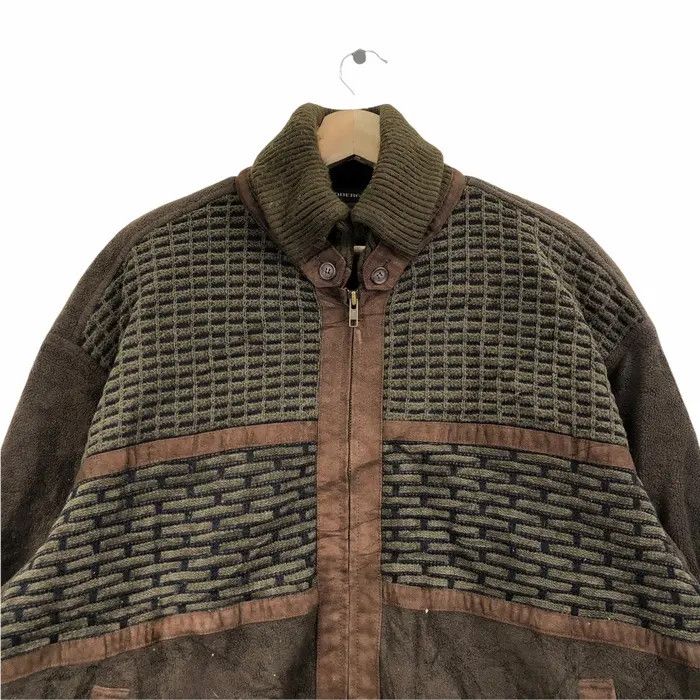 Japanese Brand Vtg LINDBERGH FASHION JAPAN Nova Checks Houndstooth Jacket Size US XL / EU 56 / 4 - 2 Thumbnail