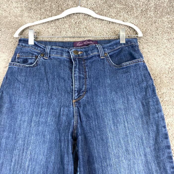Gloria Vanderbilt Amanda Women's Jeans 10 Straight Leg Blue Medium Wash