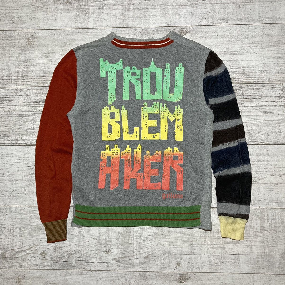 John Galliano Galliano Patchwork Jumper Sweater “Trou blem aker” Size US S / EU 44-46 / 1 - 2 Thumbnail