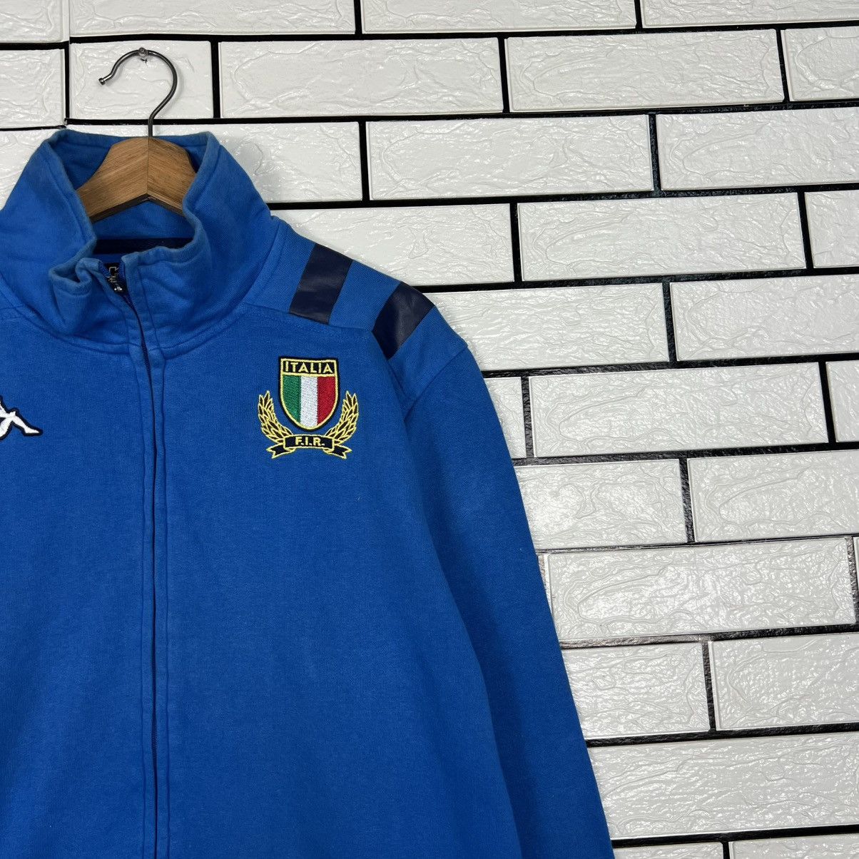 Kappa KAPPA ITALIA Big Logo Trutleneck Sweater Jacket #4030-C183 Size US L / EU 52-54 / 3 - 5 Thumbnail