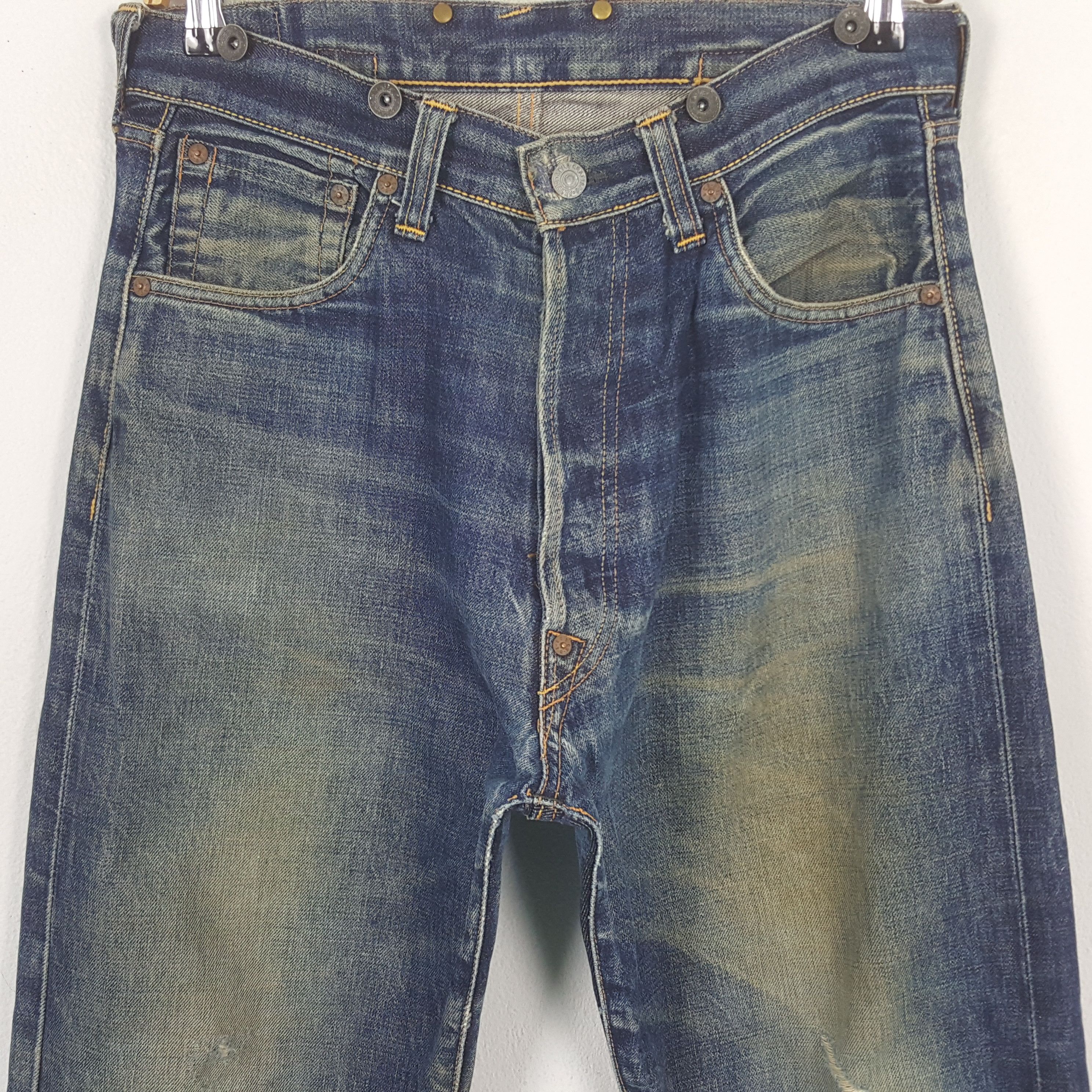 Evisu × Japanese Brand × Vintage Vintage Evisu Japanese Selvedge Custom Denim Jeans C280N20 Size US 31 - 5 Thumbnail