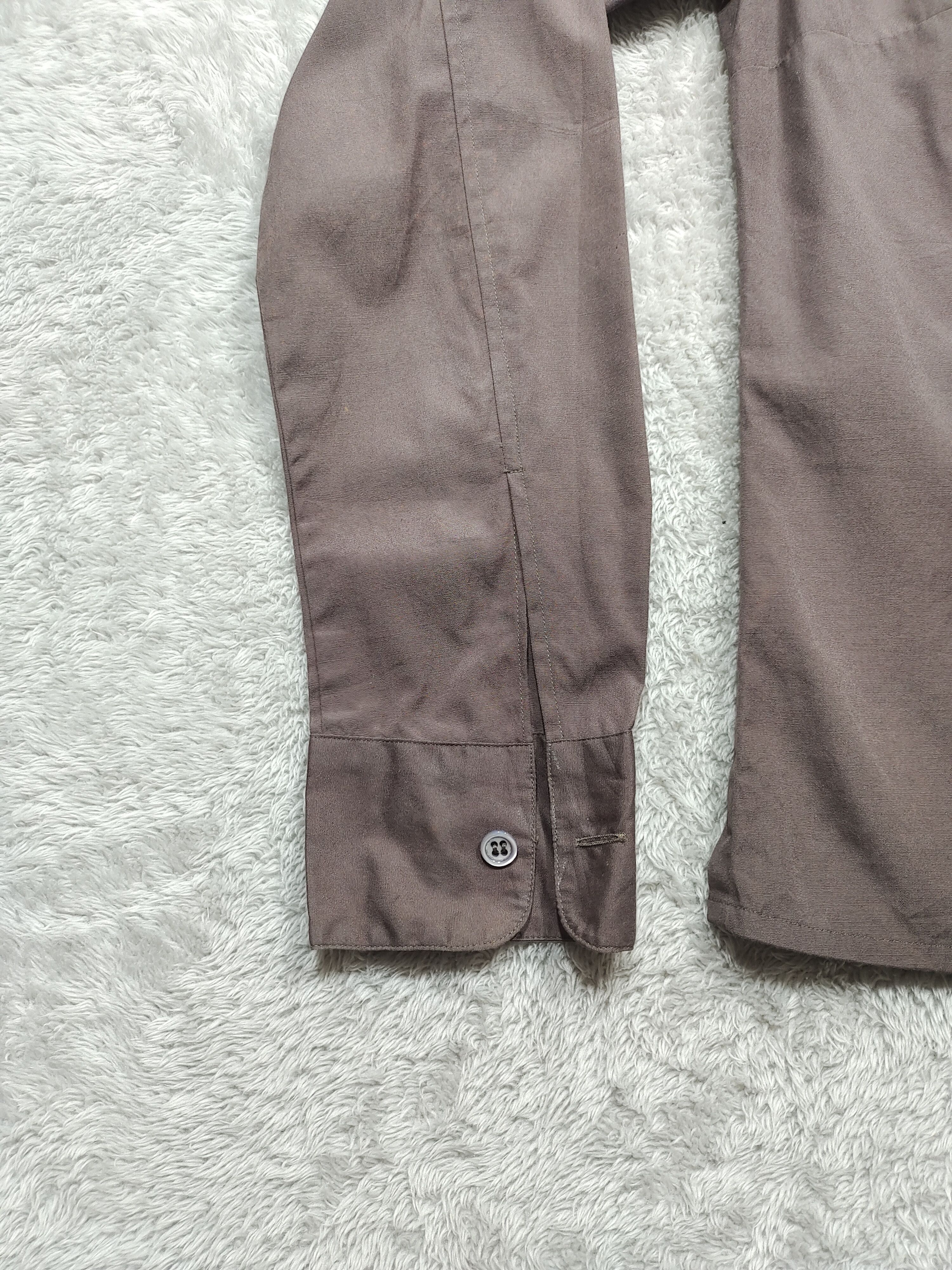Designer × agnes b. VINTAGE AGNES B BROWN BUTTON UP LONG SLEEVE Size XS / US 0-2 / IT 36-38 - 3 Thumbnail