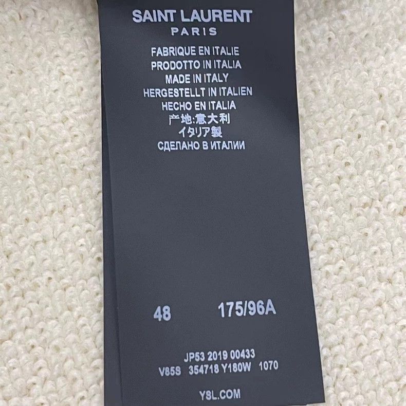 Saint Laurent Paris Saint Laurent Black White Varsity Jacket- Size US M / EU 48-50 / 2 - 4 Thumbnail