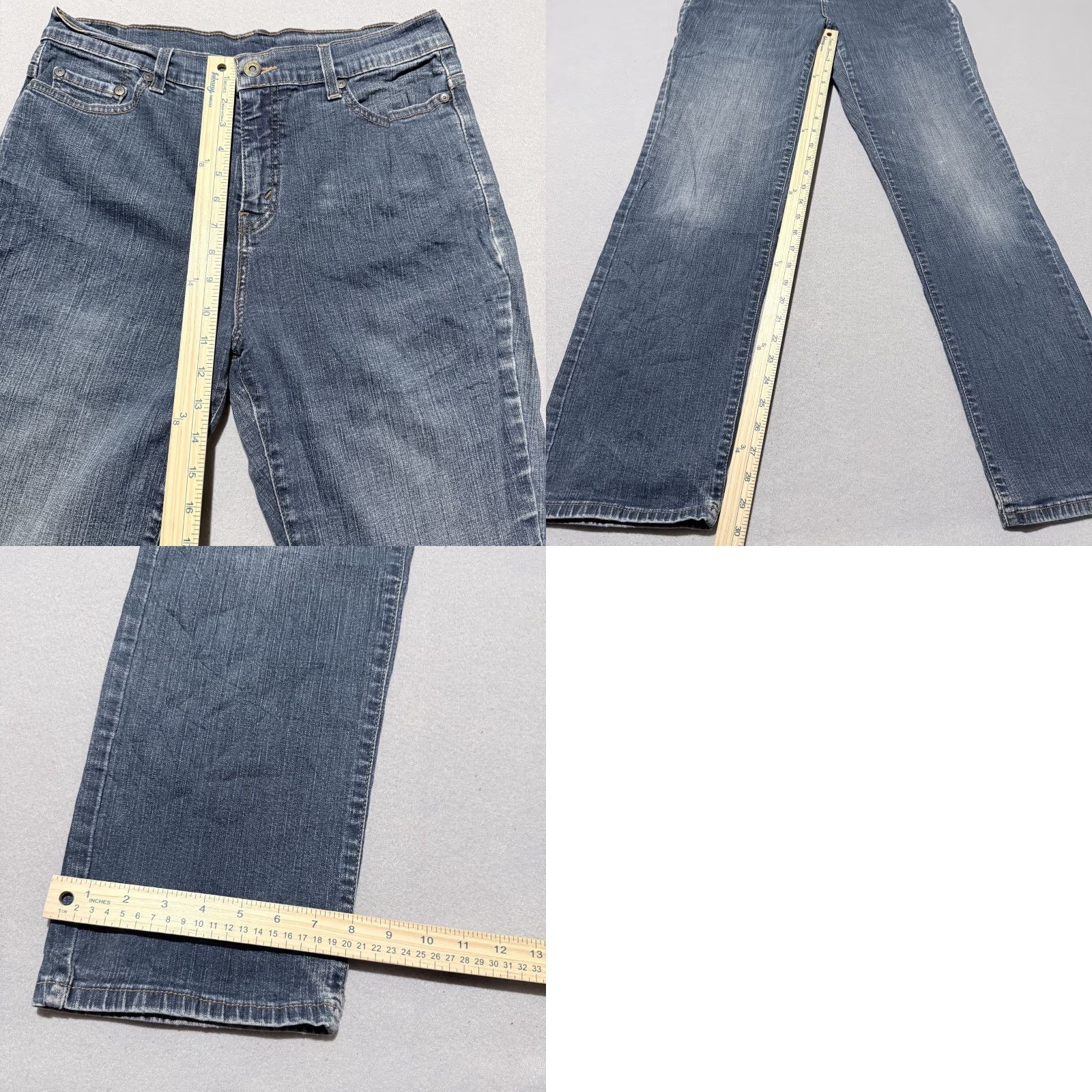 Levi's Levi's Jeans Women's Blue Denim Stretch High Rise Classic Straight Fit 14M Size 36" / US 14 / IT 50 - 9 Thumbnail