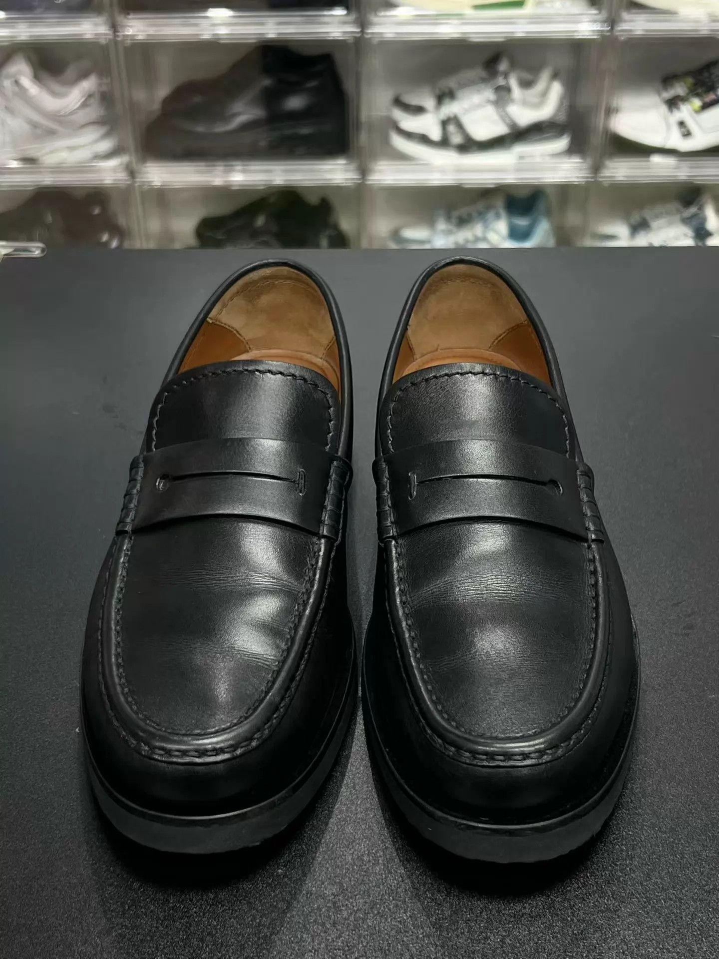 Ermenegildo Zegna Zegna leather loafers black 40.5 mint old money Size US 7.5 / EU 40-41 - 2 Thumbnail