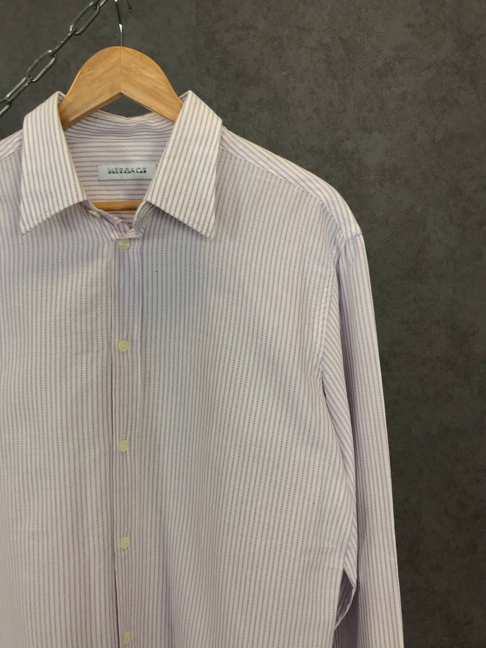 Versace Versace Collection luxury striped shirt Size US L / EU 52-54 / 3 - 2 Thumbnail
