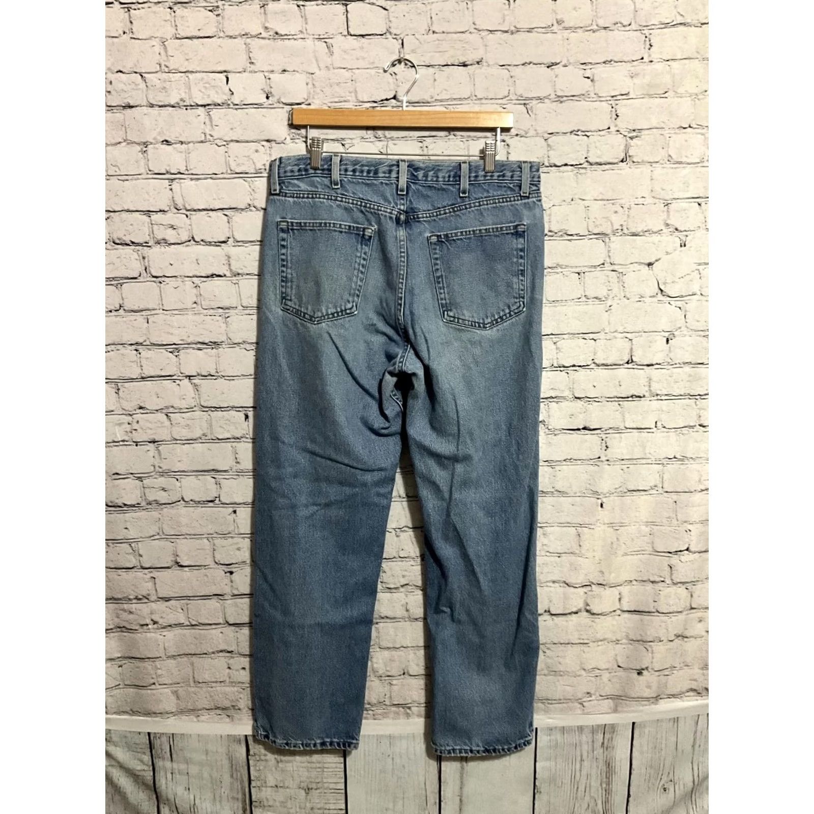 Vintage Saddlebred Classic Fit Jeans Men's 36W x 32L Blue Size US 36 / EU 52 - 6 Thumbnail