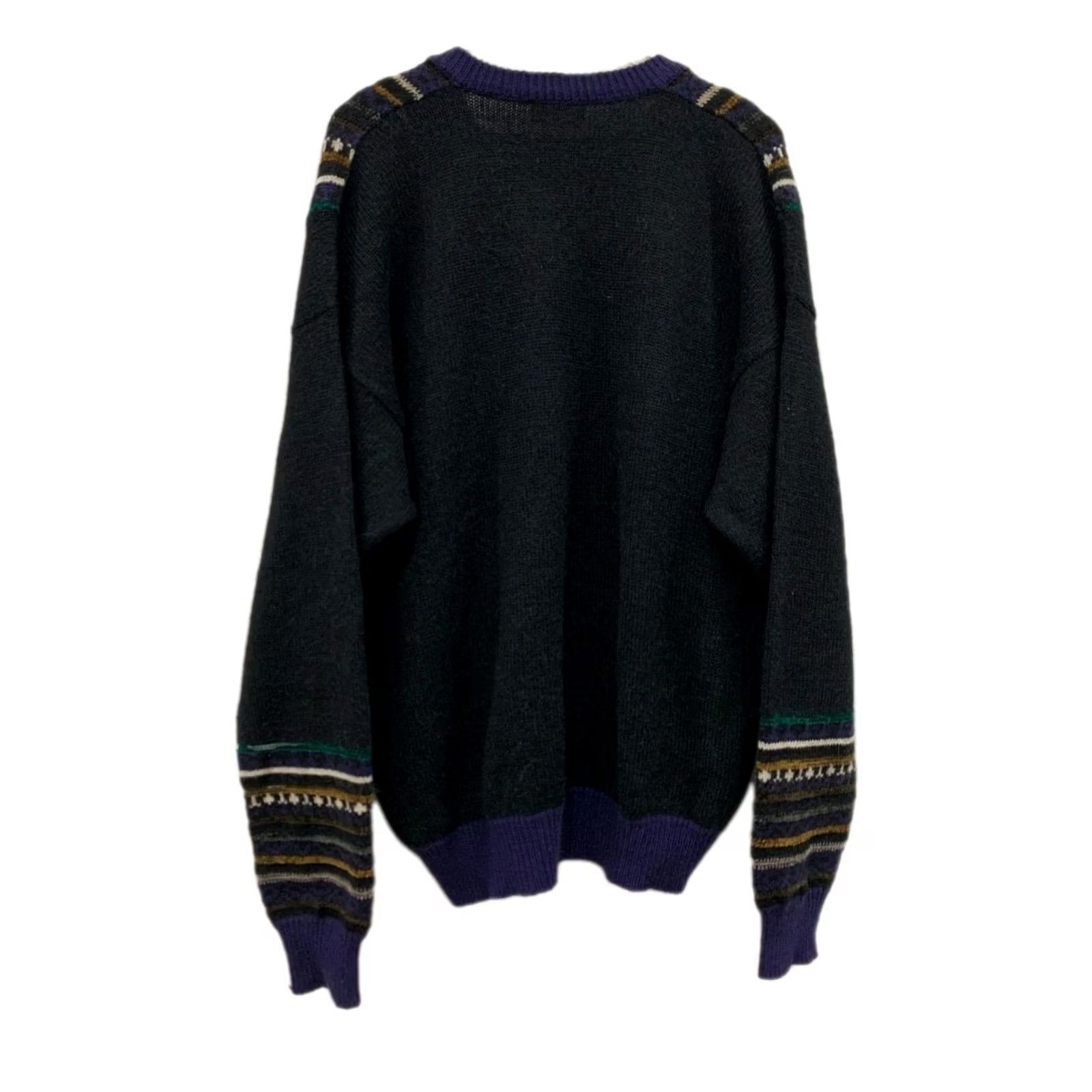 Kenzo Vtg KENZO HOMME Sweater XL V-Neck Fair Isle Alpaca Wool Italy Miss Deanna #226 Size US XL / EU 56 / 4 - 2 Thumbnail