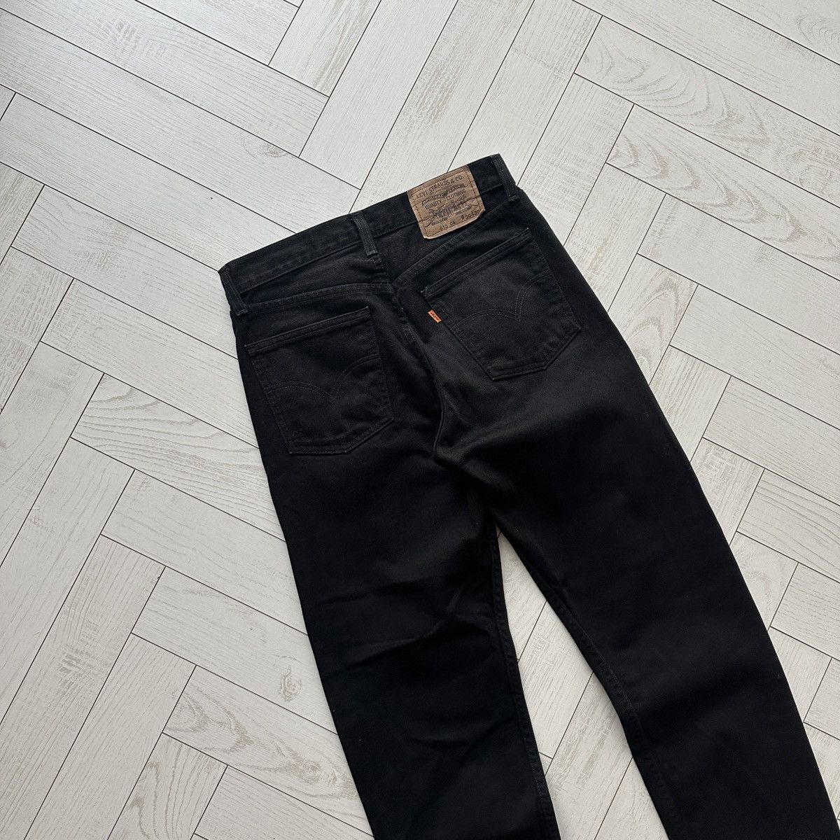 Levi's Vintage Clothing Vintage 90s Levis 615 Straight fit black jeans 30x30 USA y2k Size US 30 / EU 46 - 6 Thumbnail