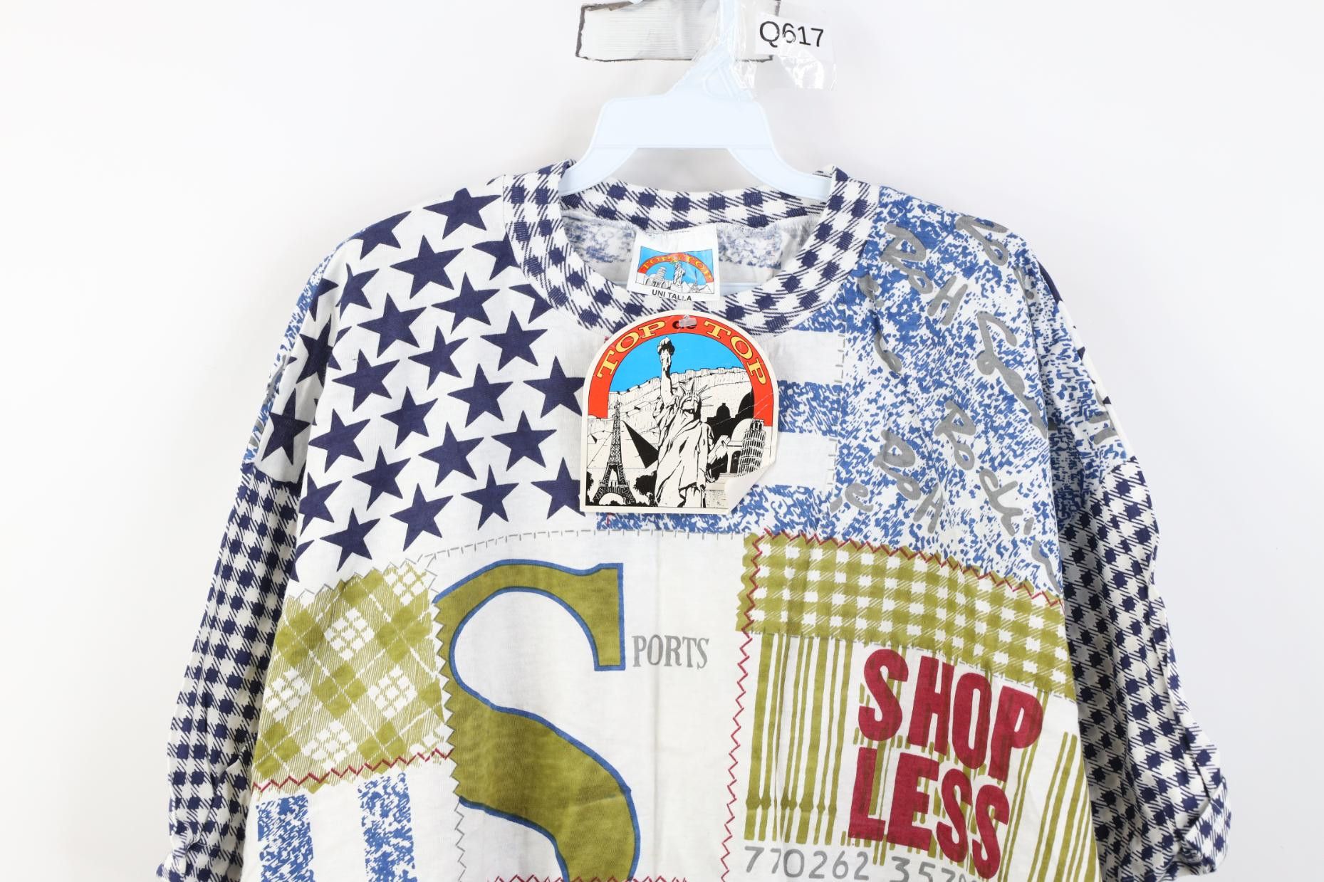 Vintage Deadstock Vintage 90s Streetwear Patchwork All Over T-Shirt Size US XXL / EU 58 / 5 - 2 Thumbnail