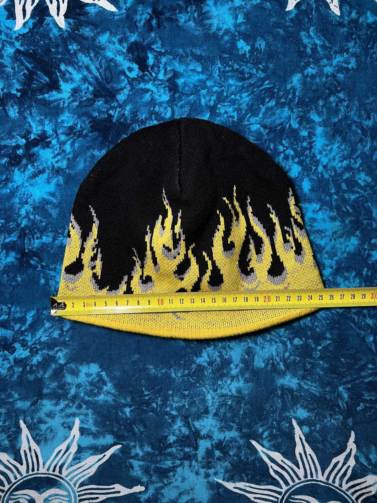 Vintage 🔥Flame/Fire Hat Y2K Bula Hellfire Skate Beanie Knitted🔥 Size ONE SIZE - 5 Thumbnail