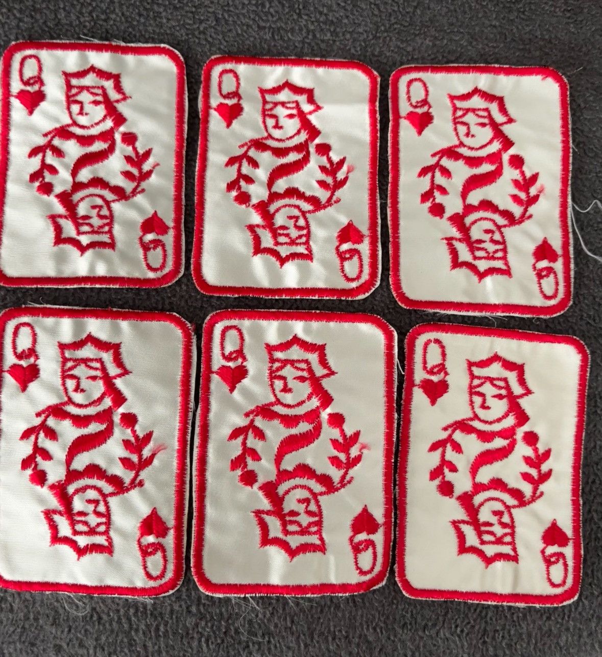 Other Vintage Queen of Hearts Retro 6-Pack Sew-on Patches Size ONE SIZE - 3 Thumbnail