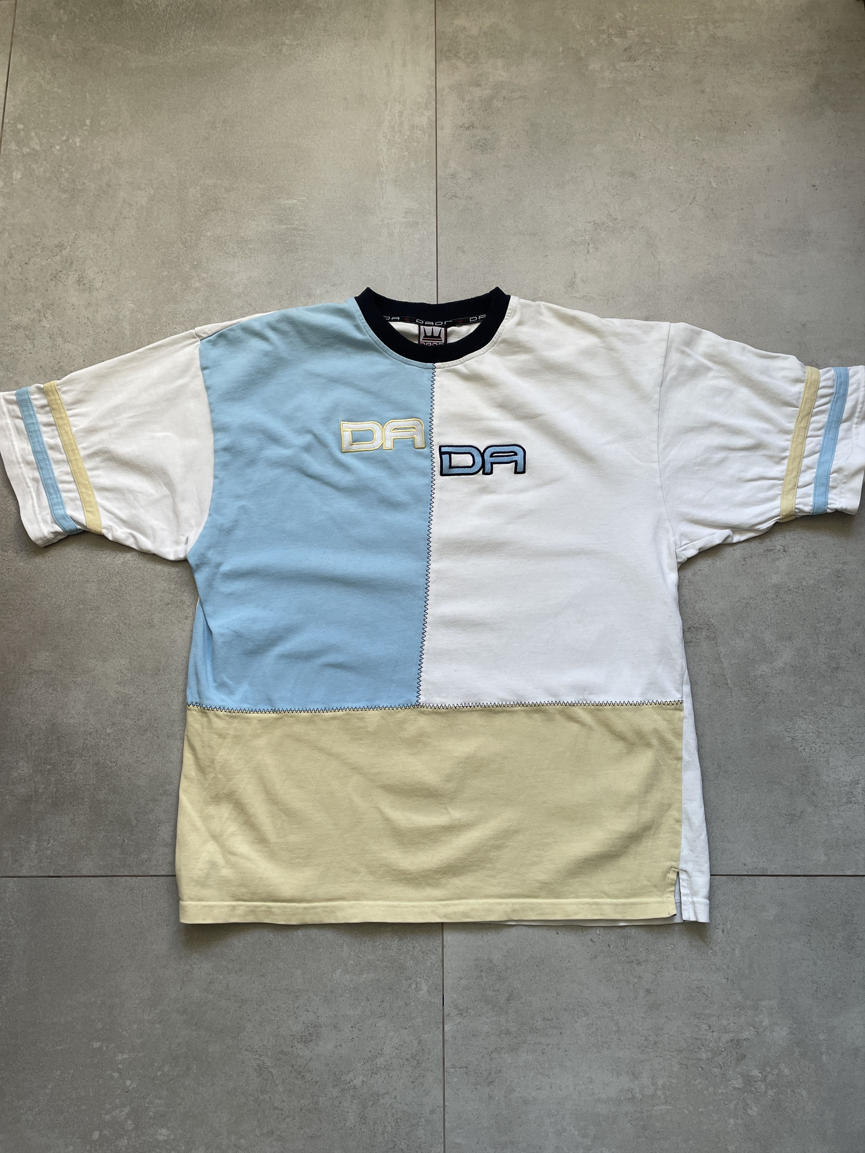 Damani Dada Y2K DAMANI DADA SUPREME PASTELLE PATCHWORK JERSEY RAP TEE Size US XL / EU 56 / 4 - 1 Thumbnail