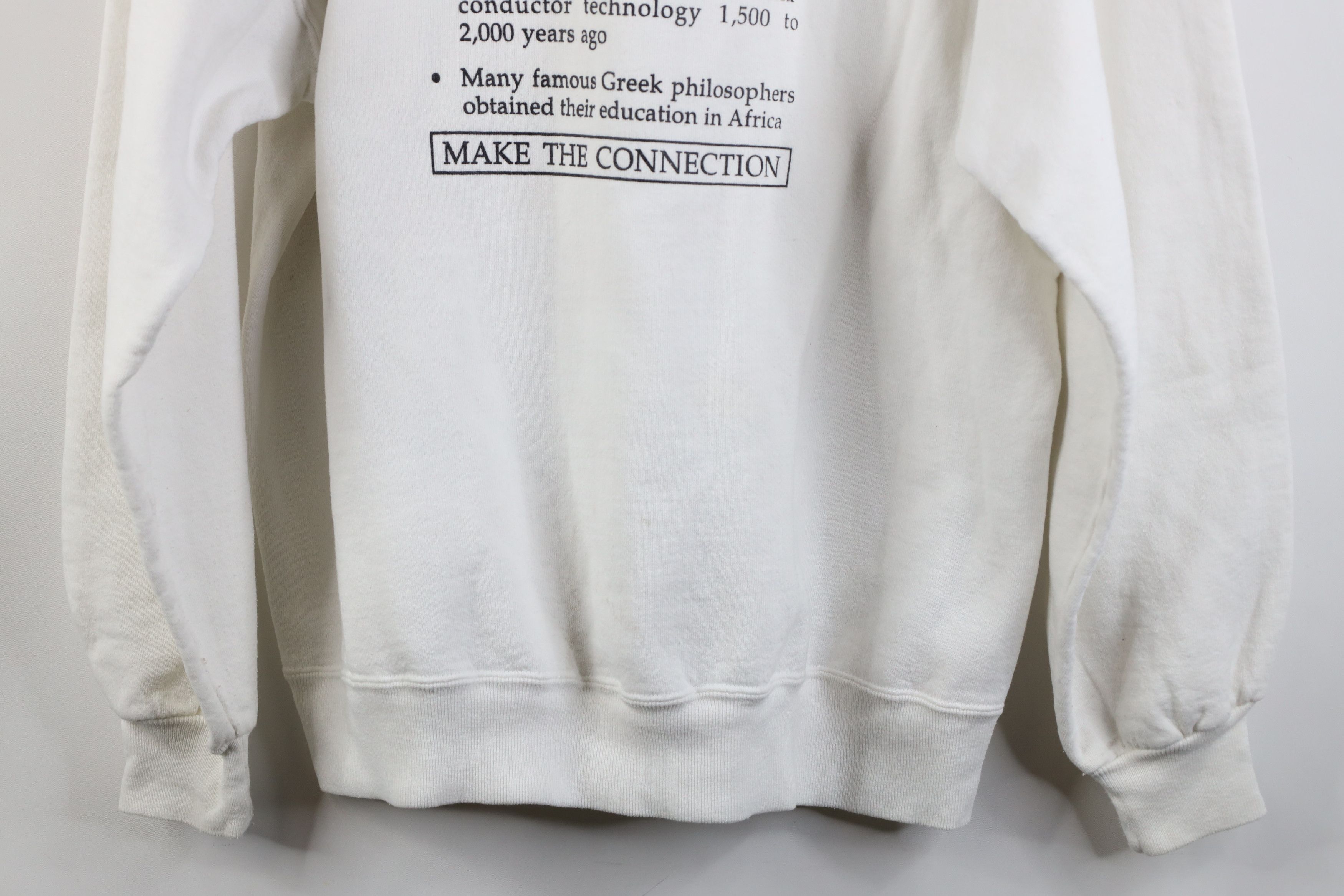 Vintage Vintage 90s Streetwear Africa Black Power Sweatshirt Size XL / US 12-14 / IT 48-50 - 16 Thumbnail