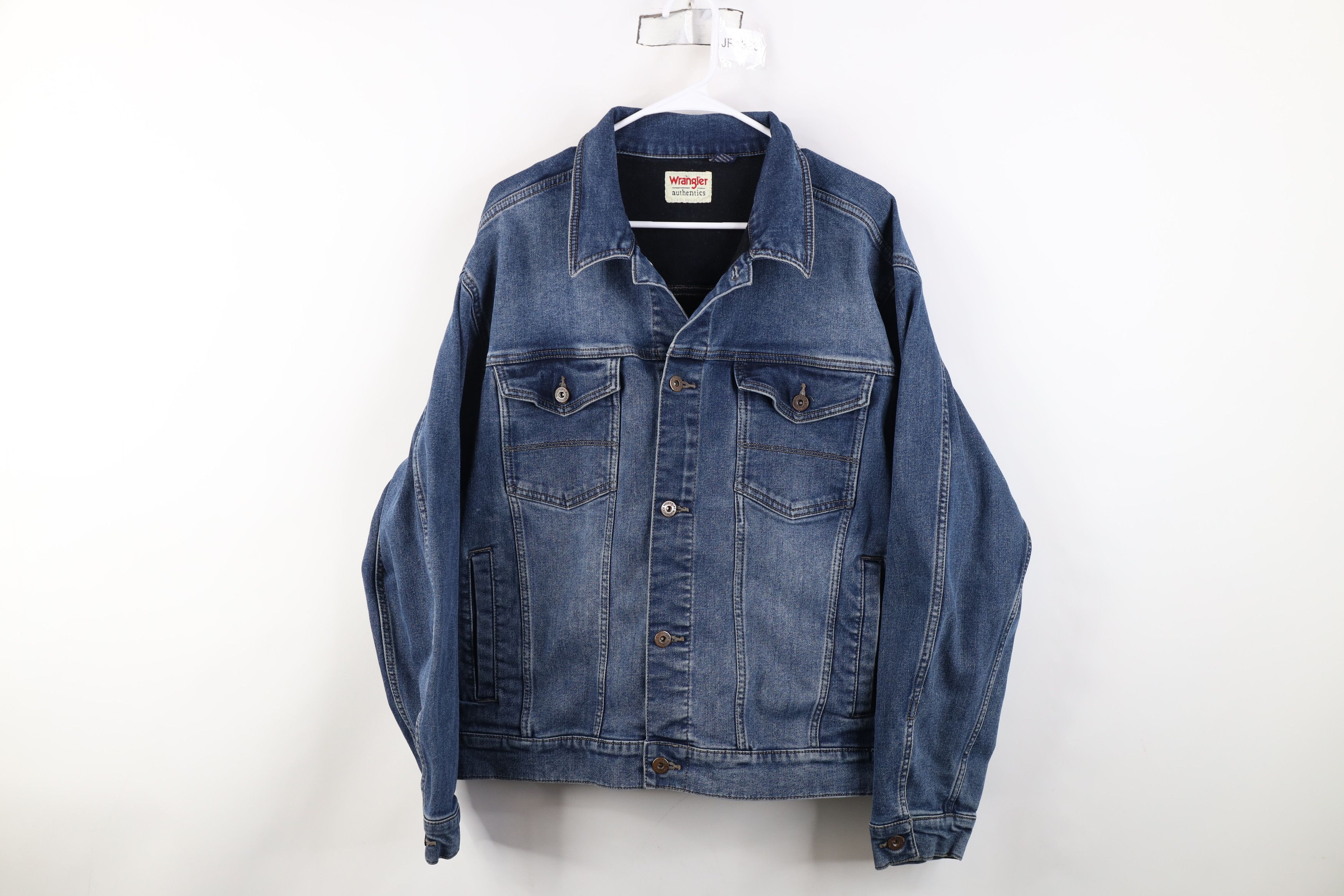Wrangler Vintage Y2K Wrangler Denim Jean Trucker Jacket Blue Cotton Size US XL / EU 56 / 4 - 1 Thumbnail