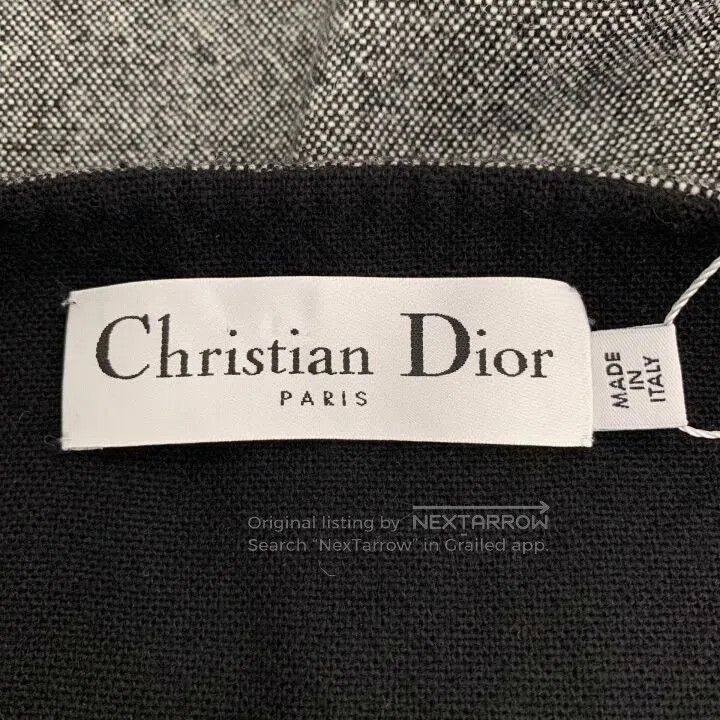Dior christian dior gray striped wool poncho coat. Size US S / EU 44-46 / 1 - 5 Thumbnail