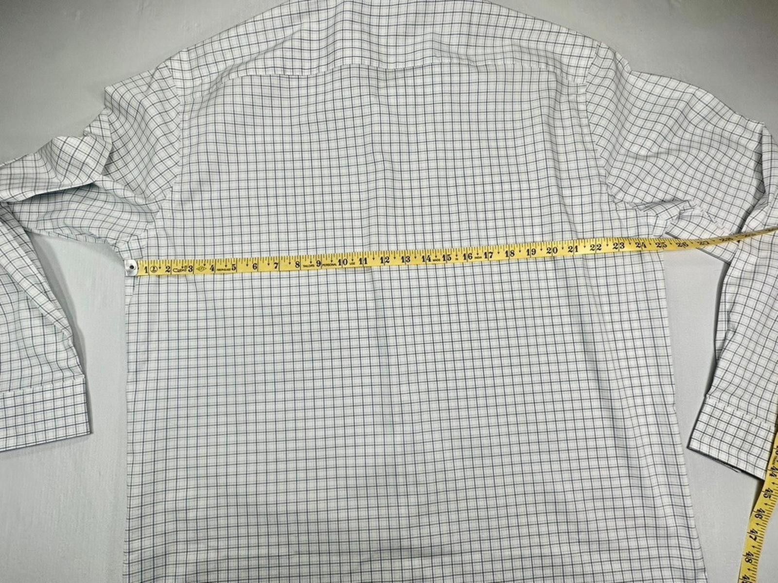 Van Heusen Van Heusen Wrinkle Free Stain Shield Reg. Fit White Men's XL Size 44R - 6 Thumbnail