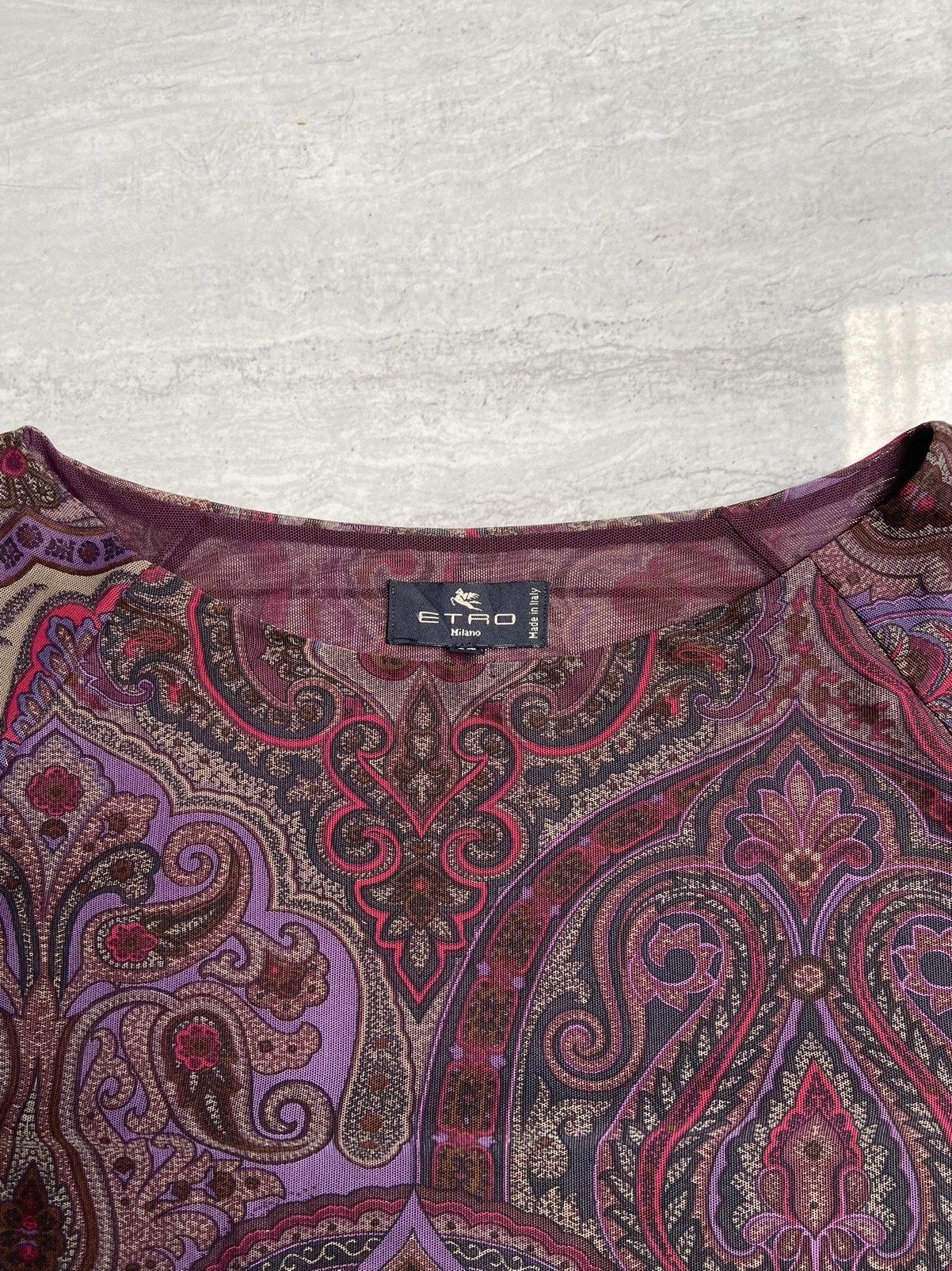 Etro ETRO MILANO Motive Long Sleeve T-shirt Size US XS / EU 42 / 0 - 5 Thumbnail