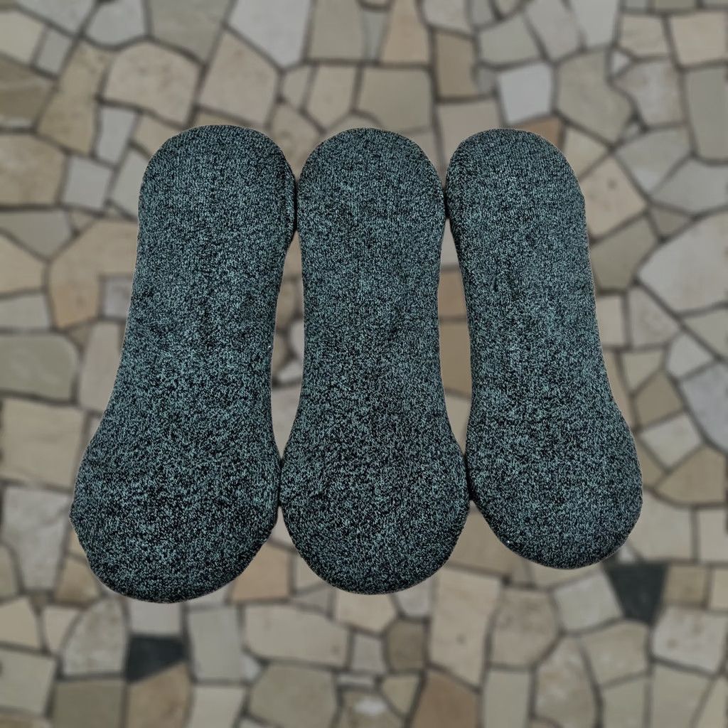 Vintage Bombas Unisex Adults No-Show Socks Lot Of 3 Pairs XL Green Marled Athletic Socks Size ONE SIZE - 1 Thumbnail