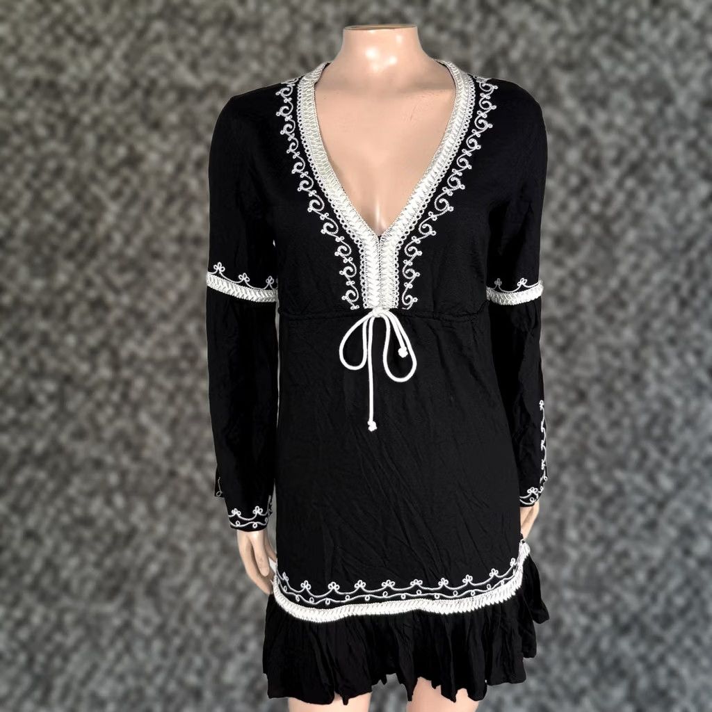 Vintage Vintage Y2K Moda International Womens Dress S Hippie Embroider Hippy Boho GG21 Size S / US 4 / IT 40 - 1 Thumbnail