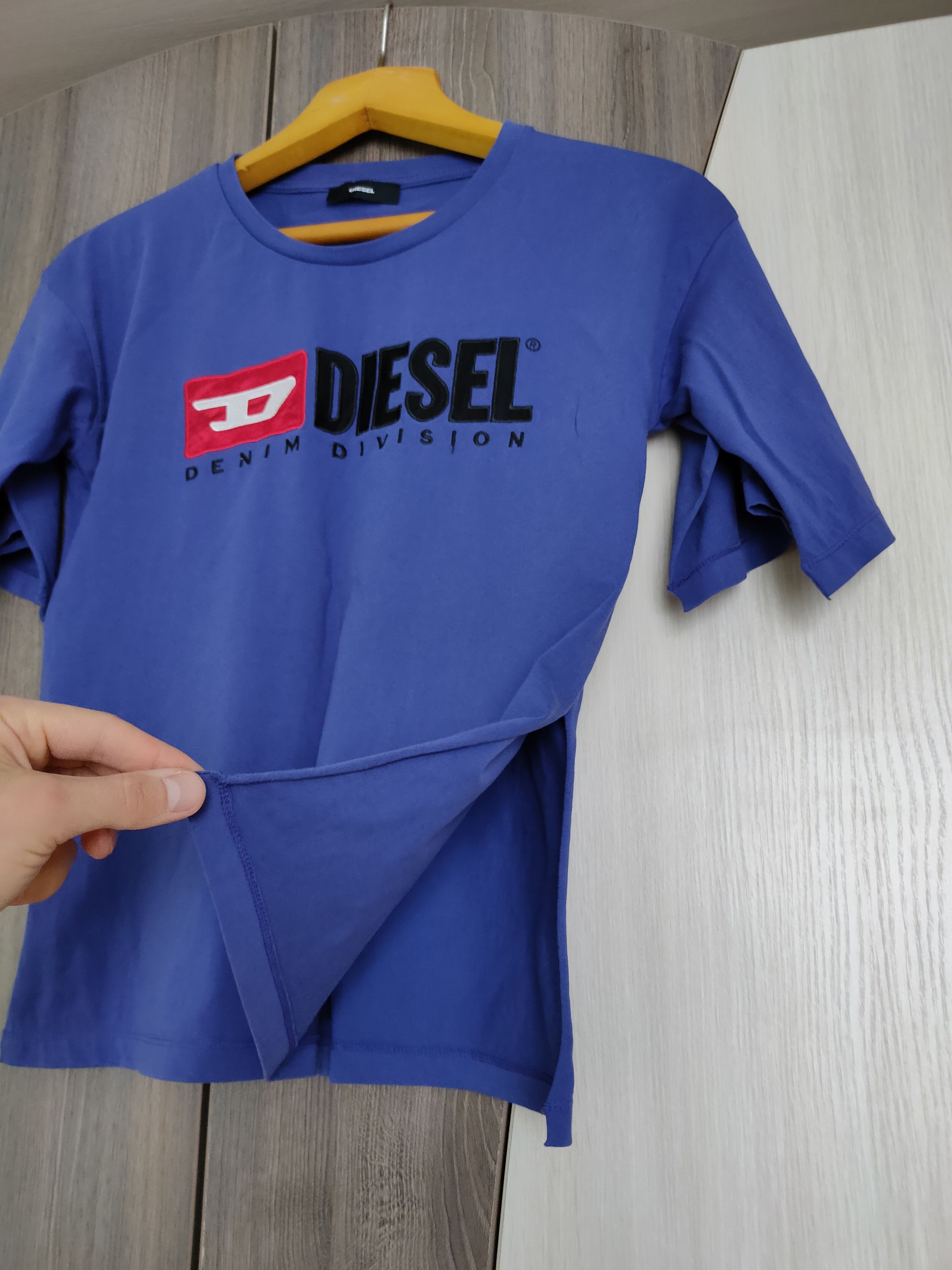 Diesel Diesel Denim Division Purple Big Logo Tee Womens T-Shirt dsl Size M / US 6-8 / IT 42-44 - 2 Thumbnail
