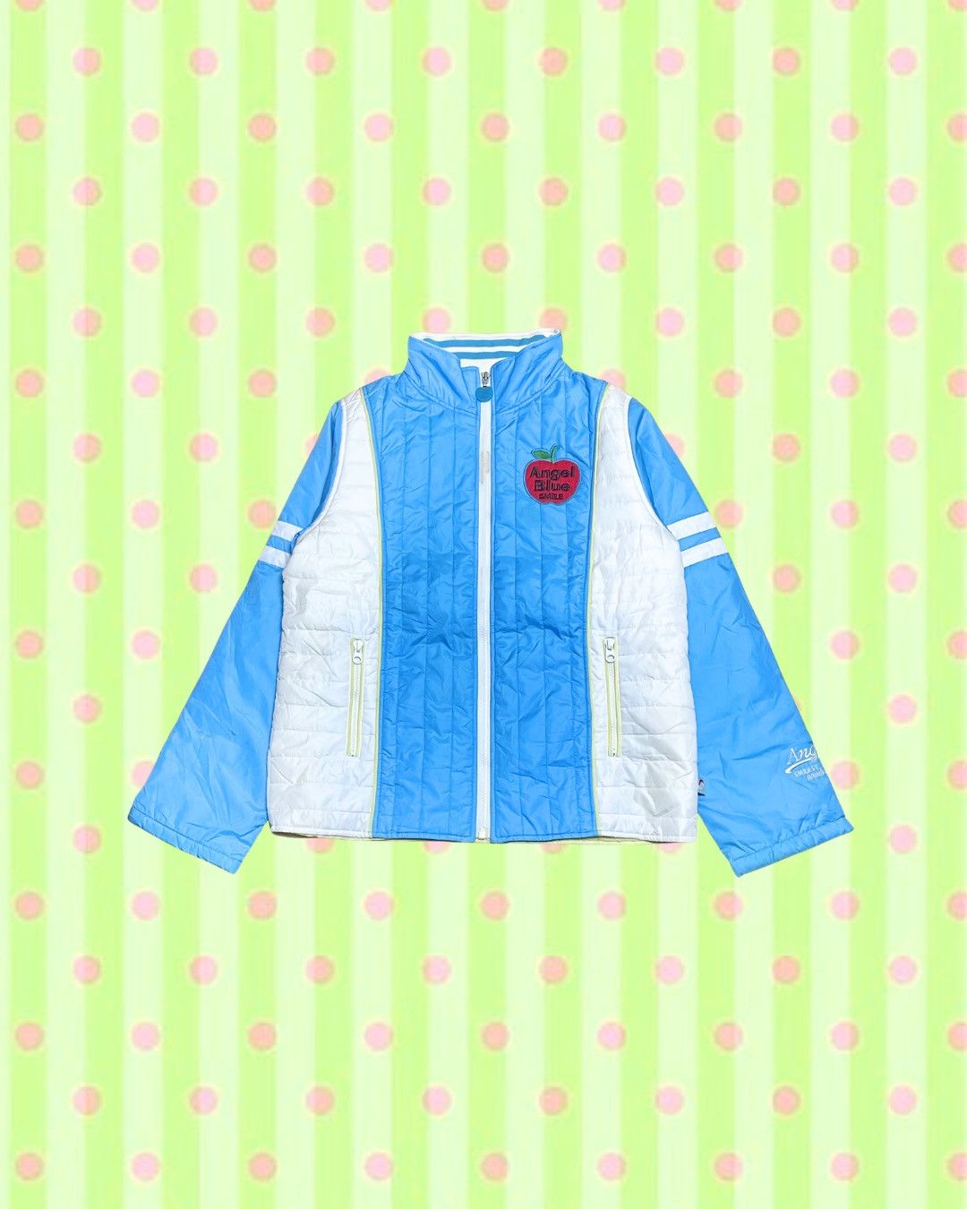 Angel Blue Angel Blue Japan Apple Patch Quilted Track Jacket Cyber Y2K Size M / US 6-8 / IT 42-44 - 1 Thumbnail