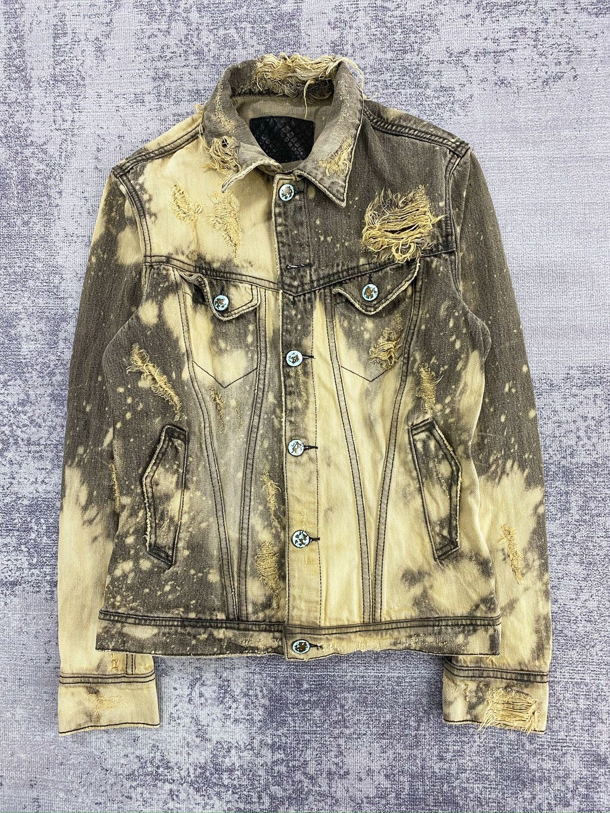 14th Addiction GOA distressed bleach denim jackets Size US M / EU 48-50 / 2 - 6 Thumbnail