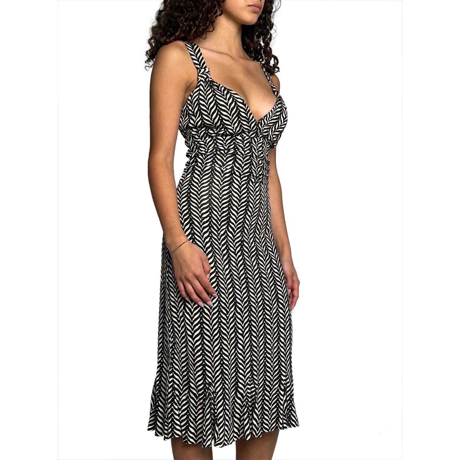 Diane von Furstenberg Brown and black dress Size XS / US 0-2 / IT 36-38 - 2 Thumbnail