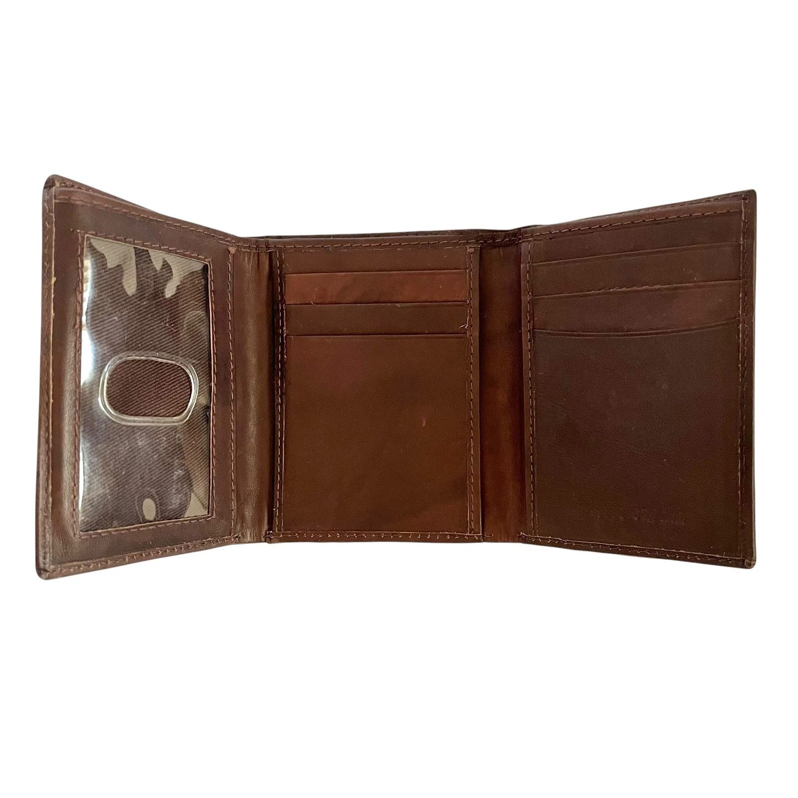 Pierre Cardin × Vintage Vintage Pierre Cardin Brown Leather Trifold Wallet Size ONE SIZE - 3 Thumbnail