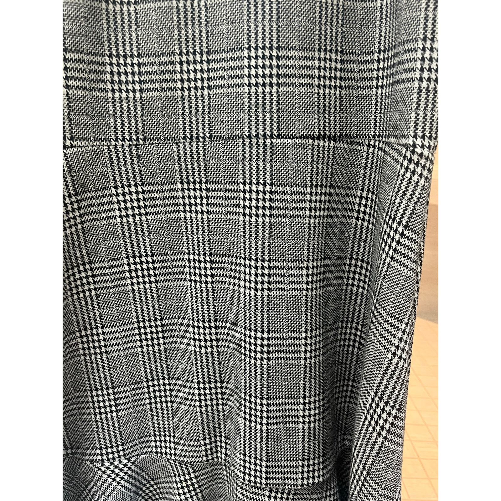 Gap GAP Black Plaid Peplum Dress Size 8 Size M / US 6-8 / IT 42-44 - 3 Thumbnail