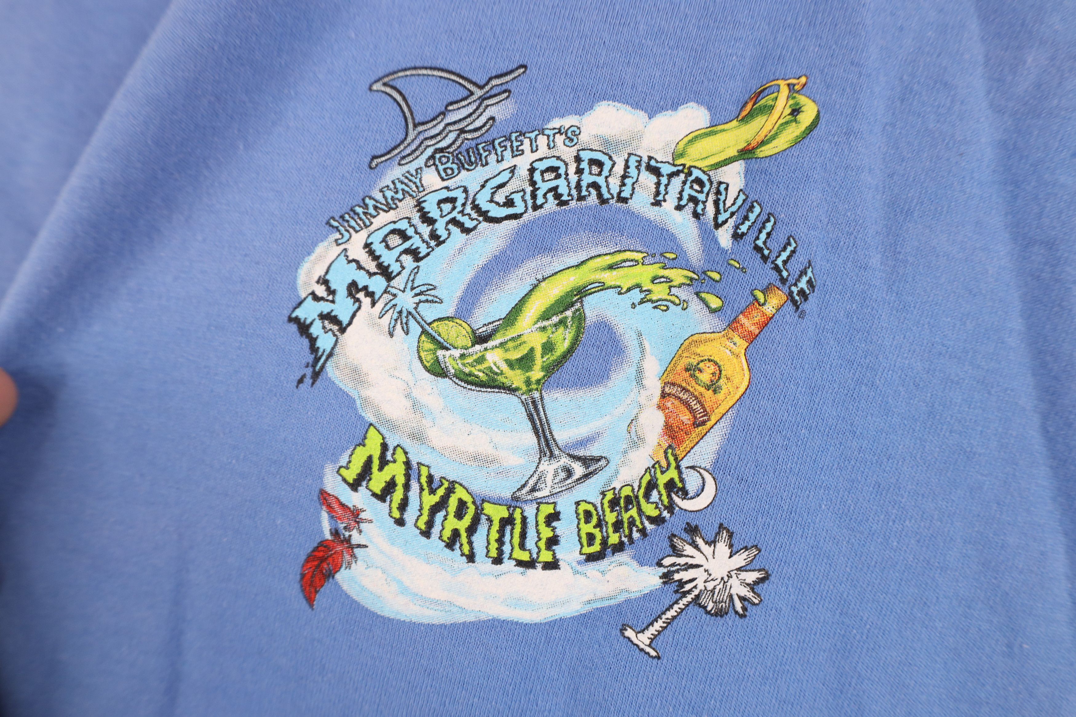 Vintage Vintage Y2K 2001 Margaritaville Jimmy Buffett Beach T-Shirt Size US XL / EU 56 / 4 - 4 Thumbnail