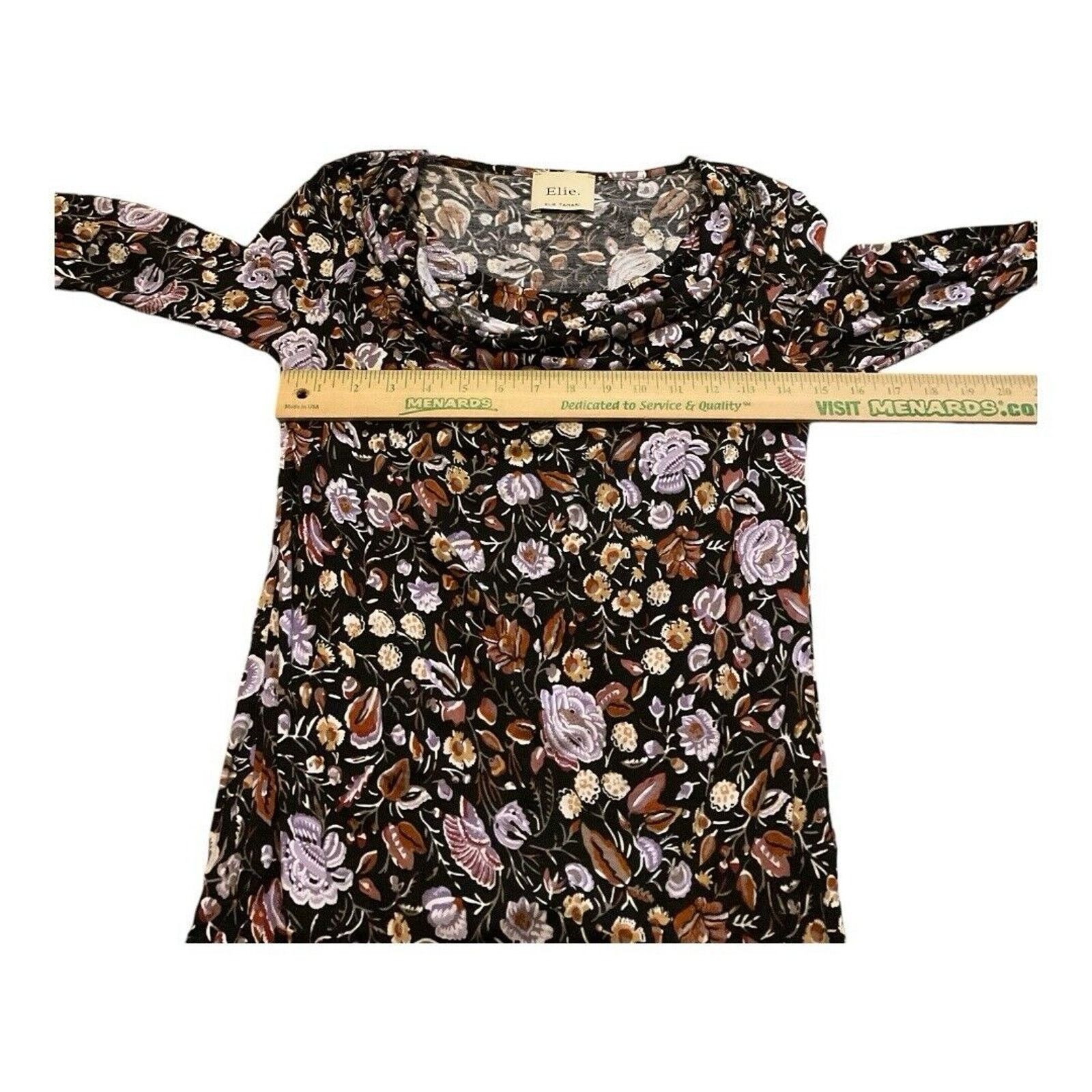 Elie Tahari Eli Tahari Floral Top Size S / US 4 / IT 40 - 3 Thumbnail