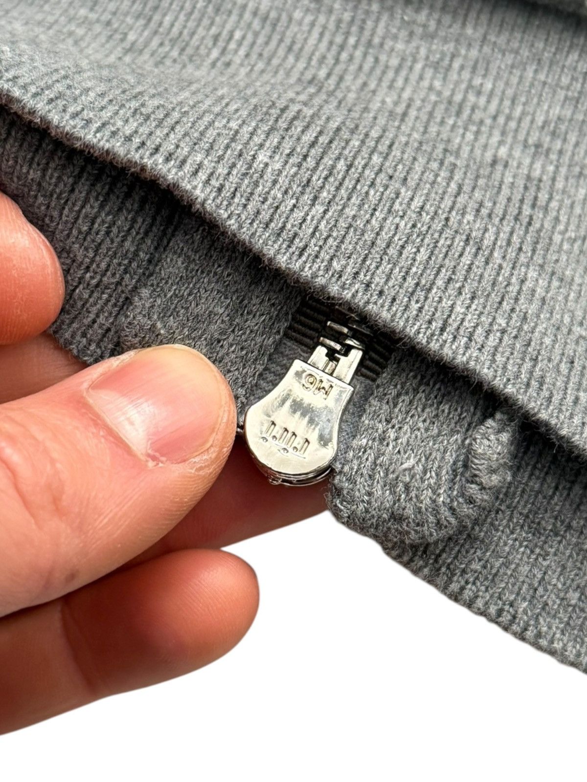 Thom Browne Heavy Engineered Waffle Zip Bar Thermal Hoodie Size US M / EU 48-50 / 2 - 10 Thumbnail
