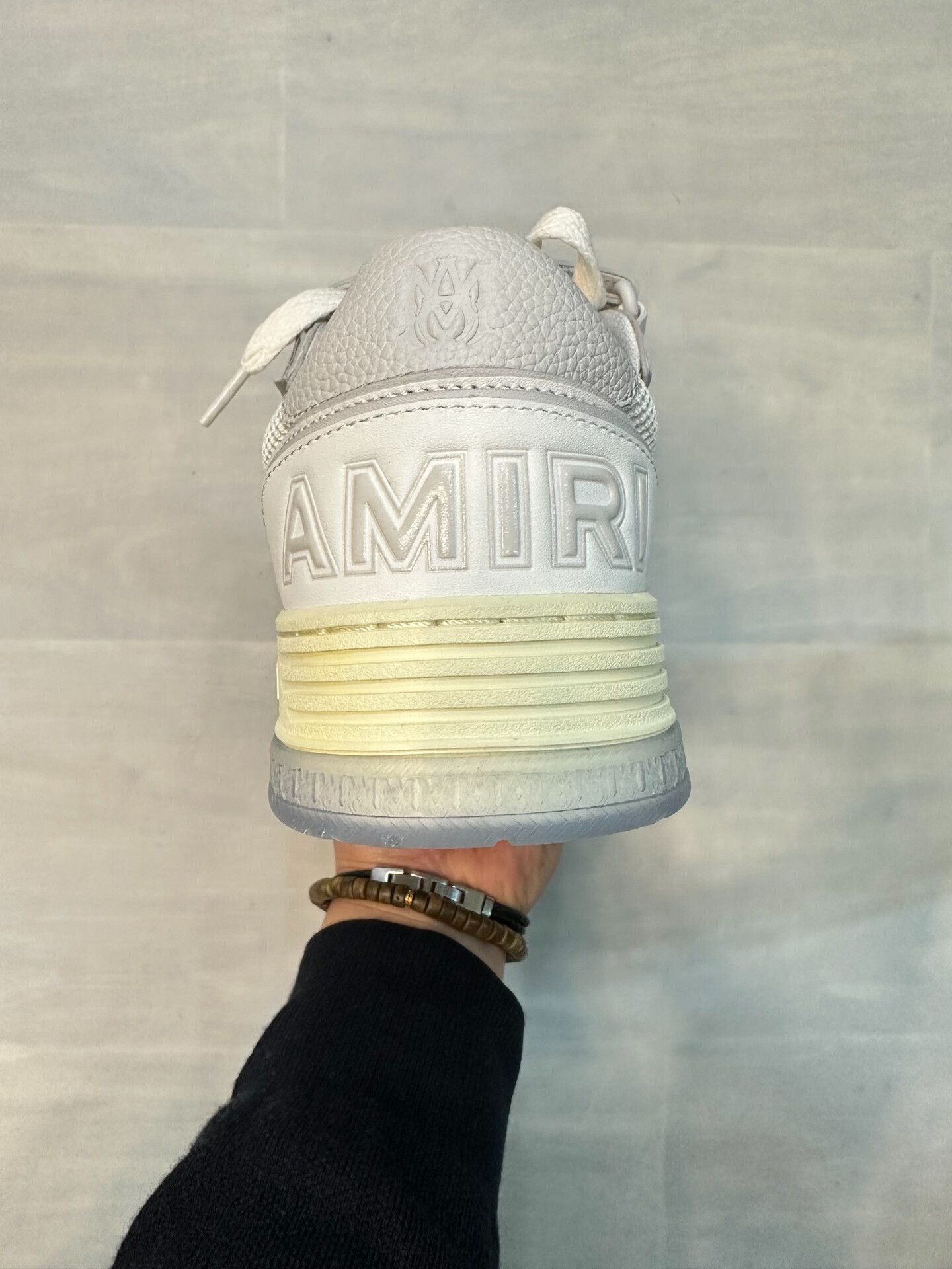 Amiri amiri casual sneakers in white leather and fabric Size US 8 / EU 41 - 3 Thumbnail